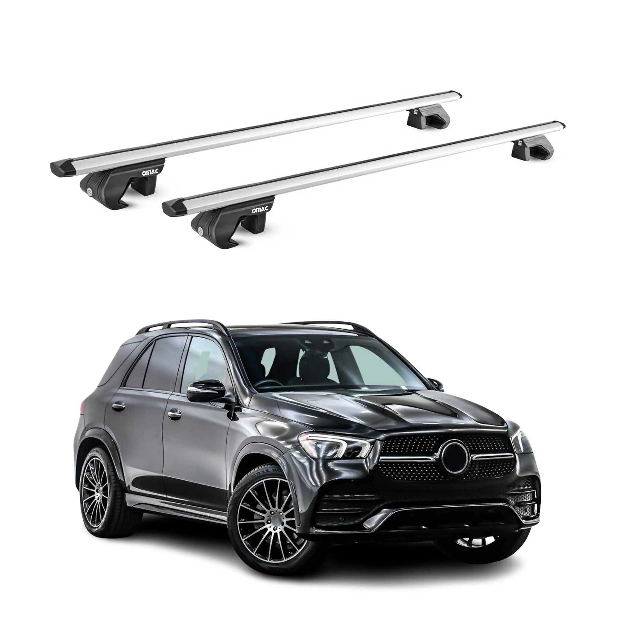 Dachträger Grundtäger für Mercedes GLE V167 2019-2026 90kg Alu Silber 2x ABE