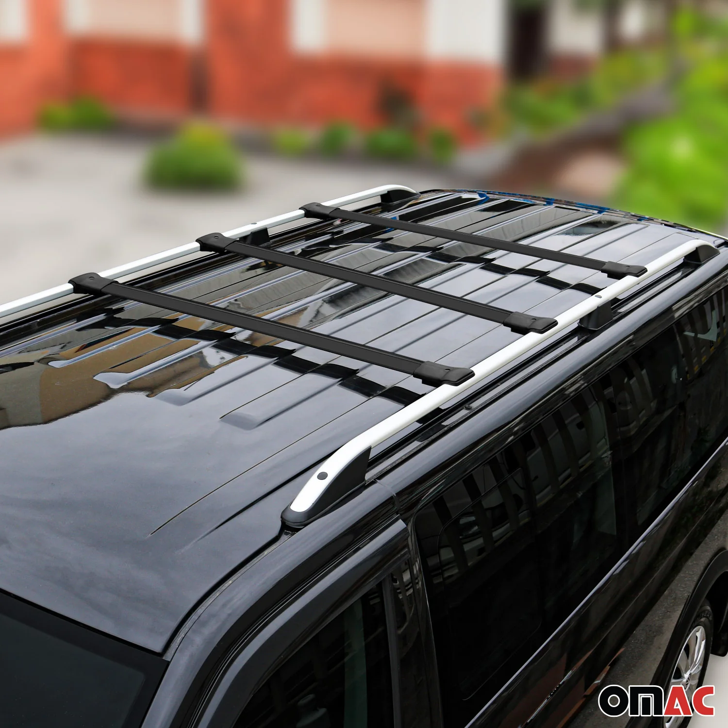 Dachträger Grundtäger für Opel Vivaro C / Zafira Life 2019-2026 Alu Schwarz 3tlg - Image 3