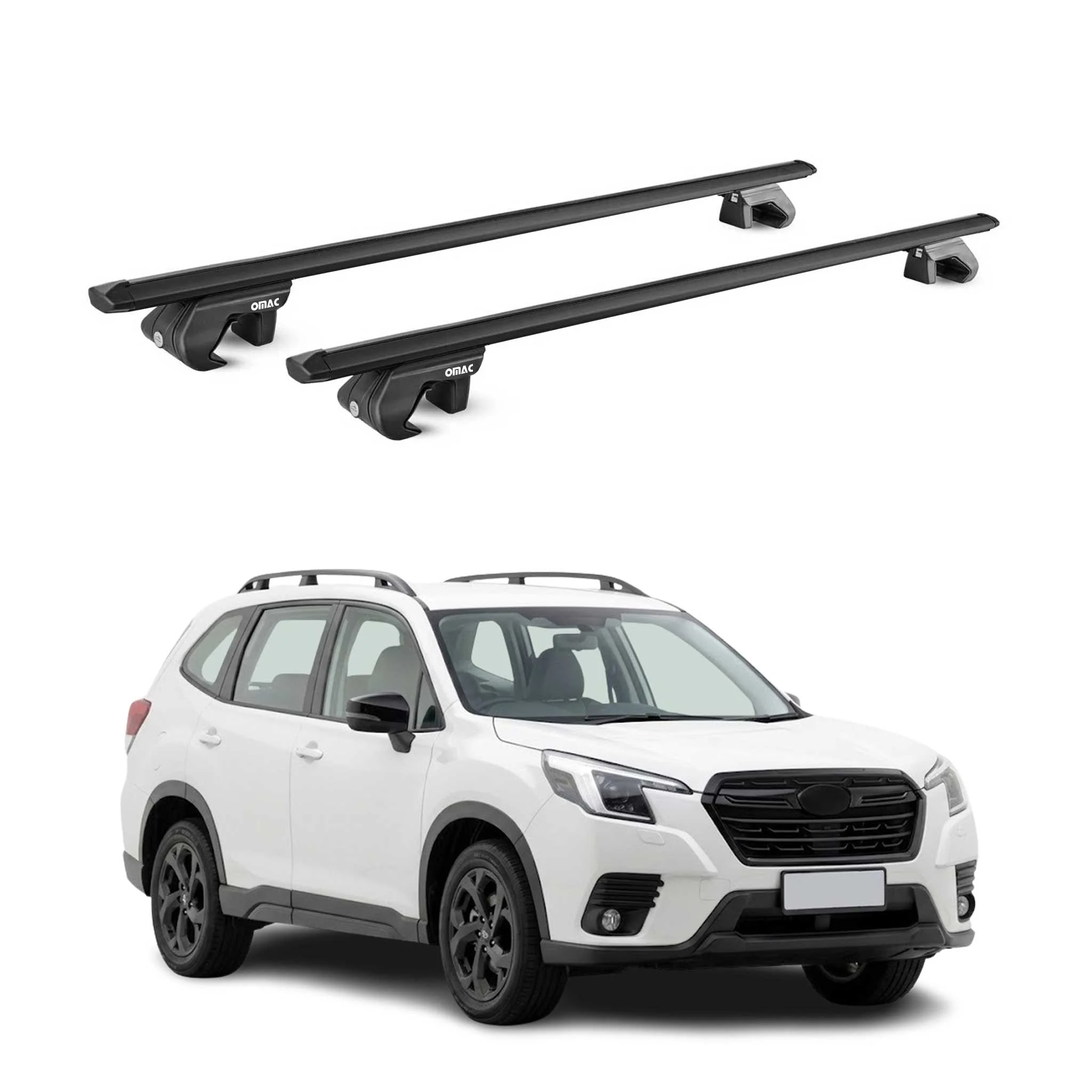 Dachträger Grundtäger für Subaru Forester VI 2025-2026 90kg Alu Schwarz ABE