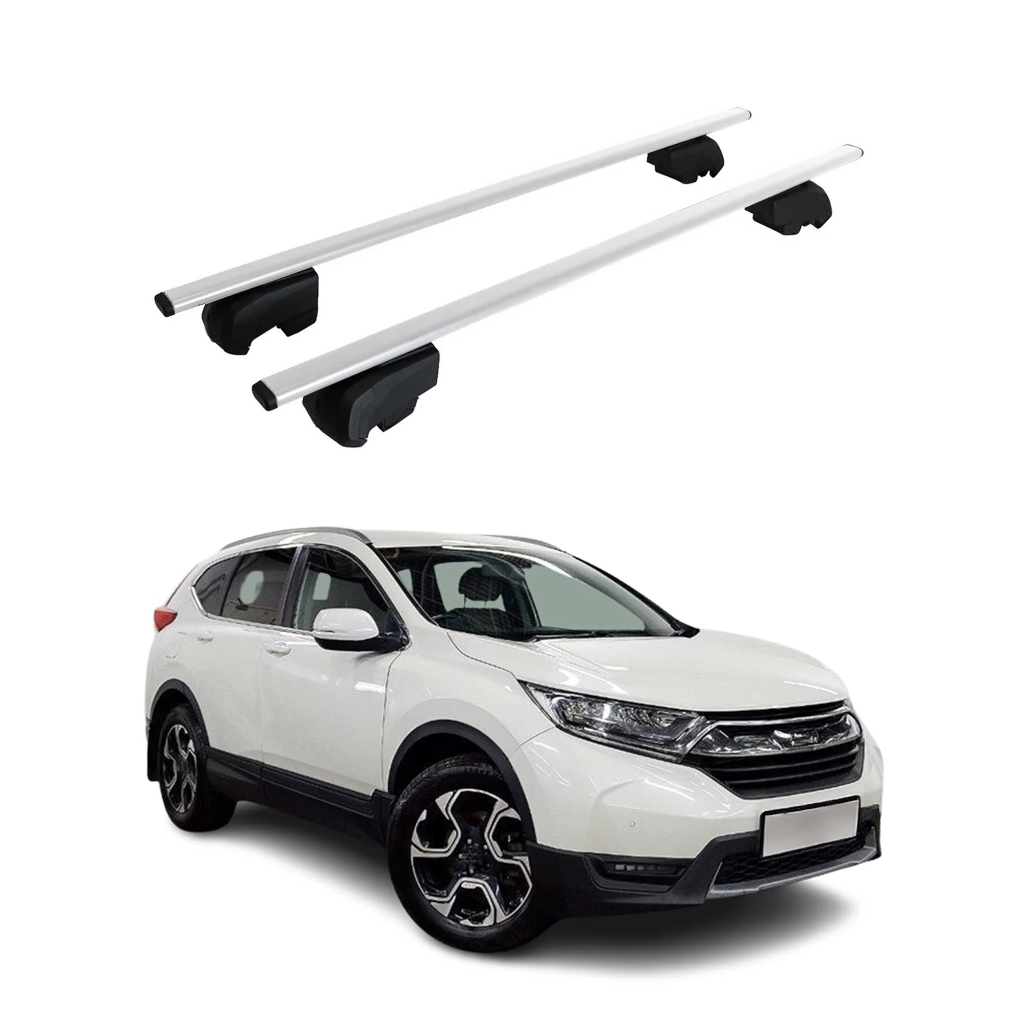 Dachträger Grundträger für Honda CR-V 2018-2023 Metall Silber ABE 2x