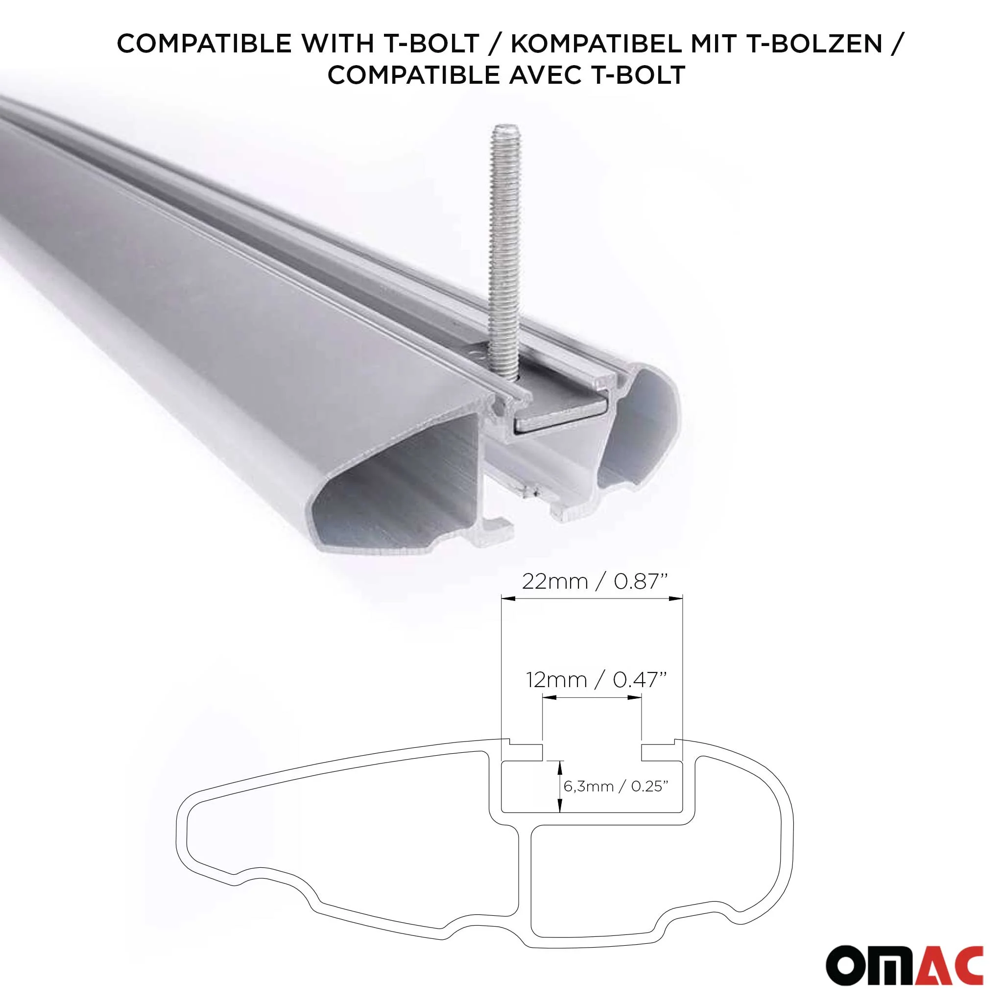 Dachträger Grundtäger für Hyundai Kona 2 2024-2026 75kg Aluminium Silber 2 tlg - Image 5