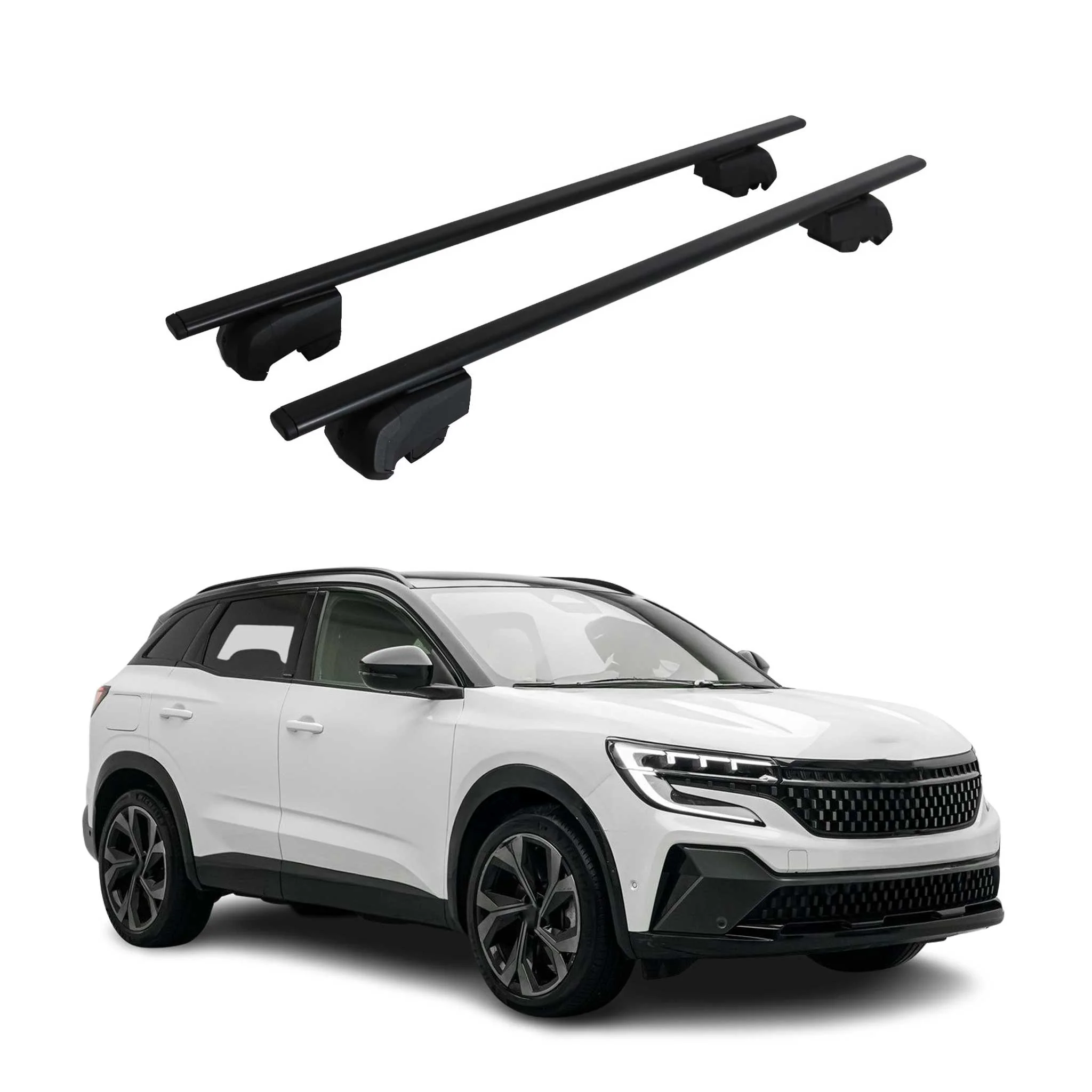 Dachträger Grundträger für Renault Austral 2022-2026 Metall Schwarz 2tlg