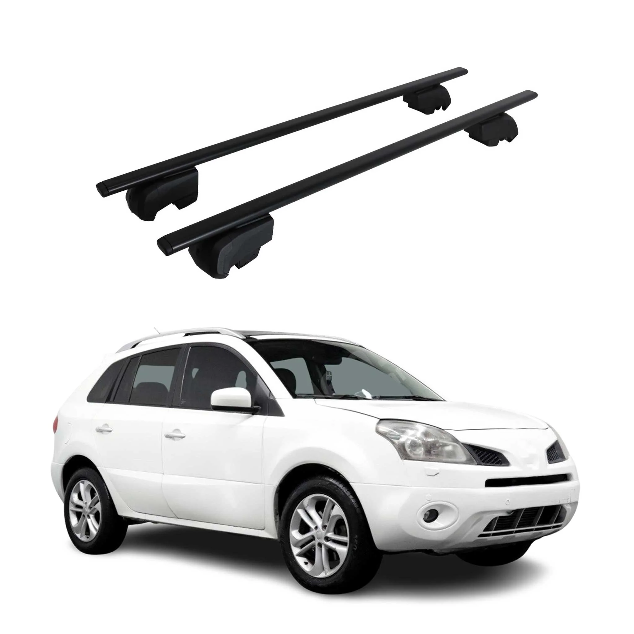 Dachträger Grundträger für Renault Koleos I 2011-2015 Facelift Metall Schwarz 2x