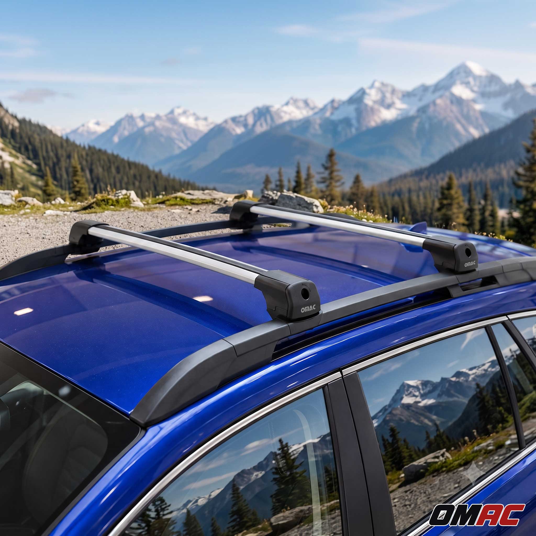 Dachträger Grundträger für VW Amarok I 2010-2020 Aluminium 75kg Grau 2tlg - Image 2