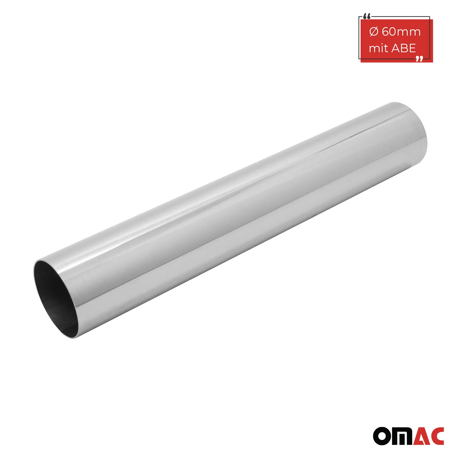 Auspuff Endrohr Edelstahl 1x60 zum ANSCHWEISSEN AUSPUFF ENDSCHALLDÄMP mit ABE - Image 2
