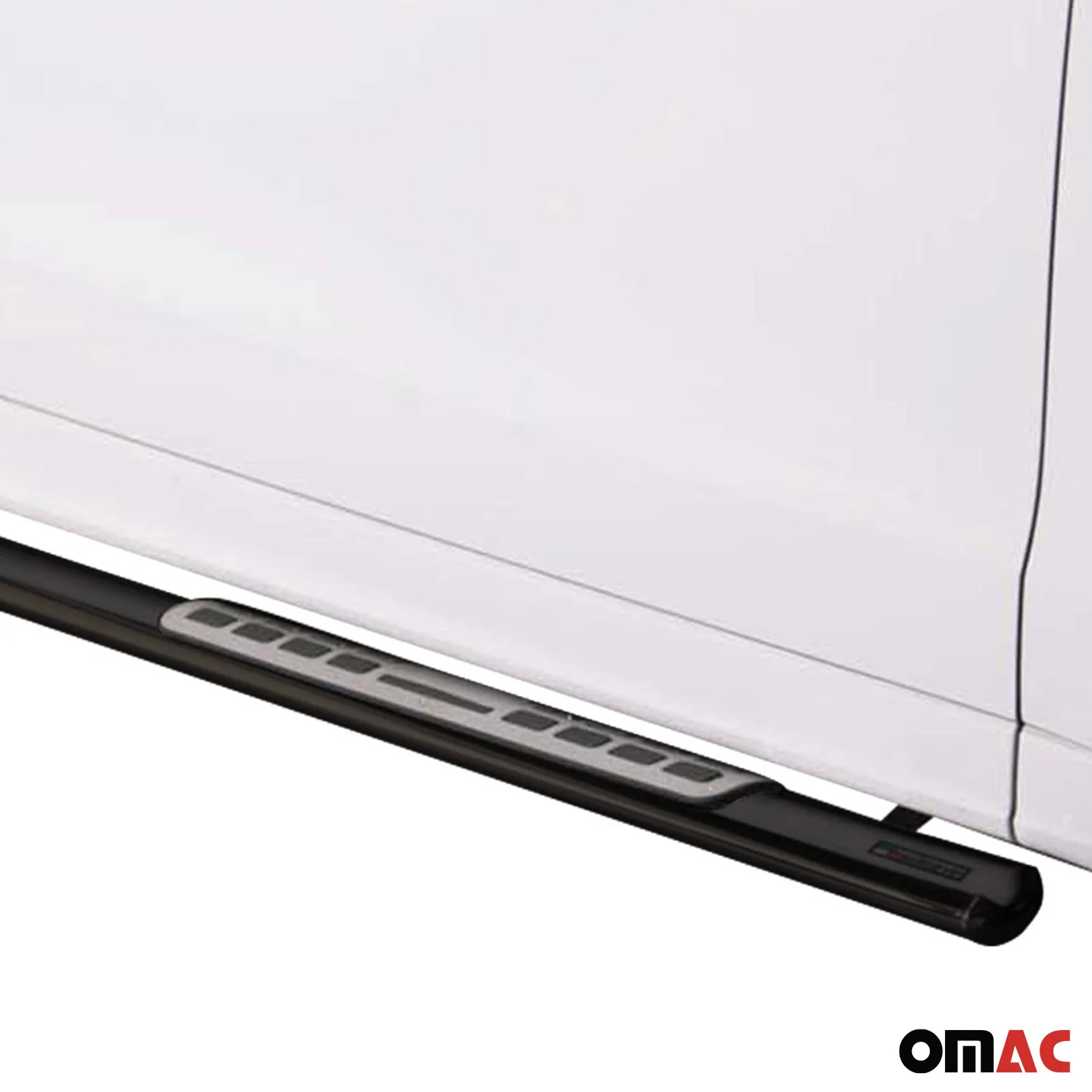 Edelstahl Seitenschweller Schwellerrohre für Audi Q7 2006-2015 Edelstahl Schwarz - Image 3