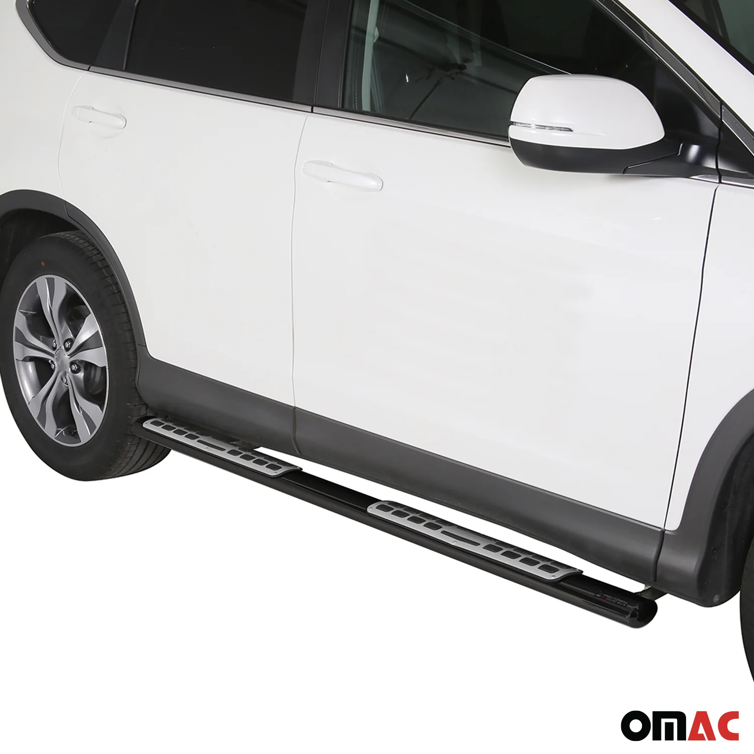 Edelstahl Seitenschweller Schwellerrohre für Honda CR-V 2012-2015 Schwarz - Image 2