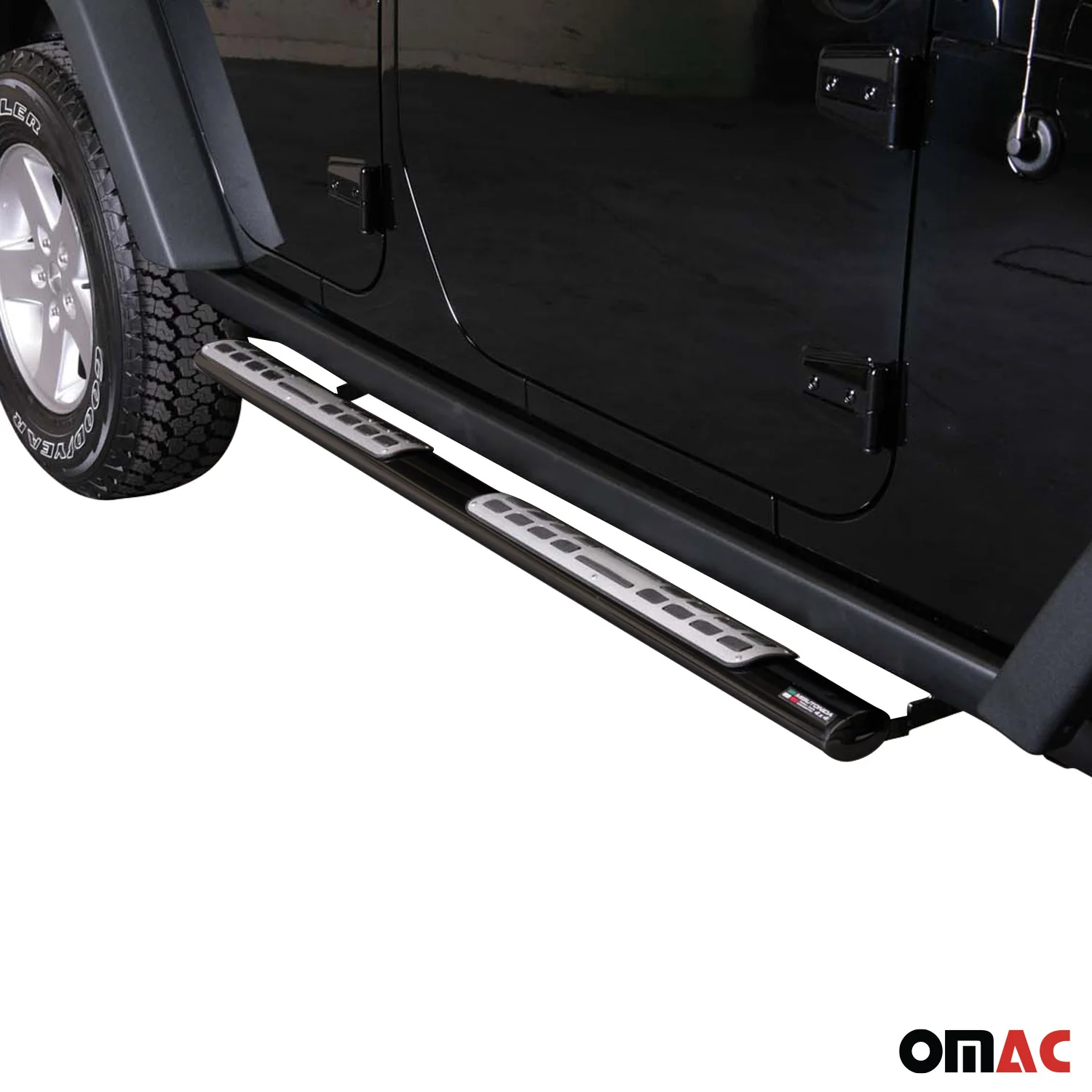 Edelstahl Seitenschweller Schwellerrohre für Jeep Wrangler 2011-2017 Schwarz - Image 2