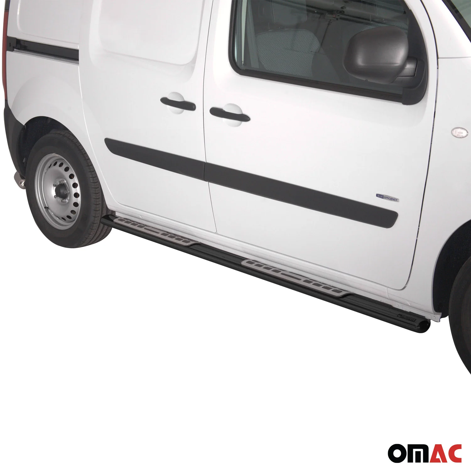 Edelstahl Seitenschweller Schwellerrohre für Mercedes Citan 2012-2020 Schwarz - Image 2