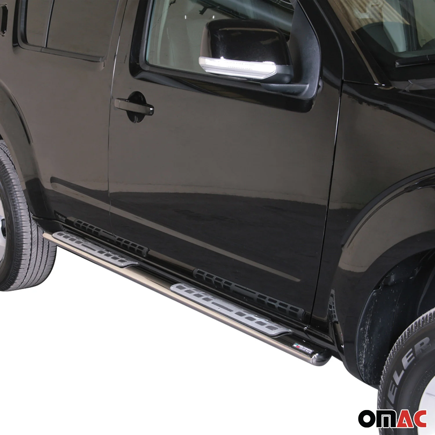 Edelstahl Seitenschweller Schwellerrohre für Nissan Pathfinder 2010-2013 Silber - Image 2