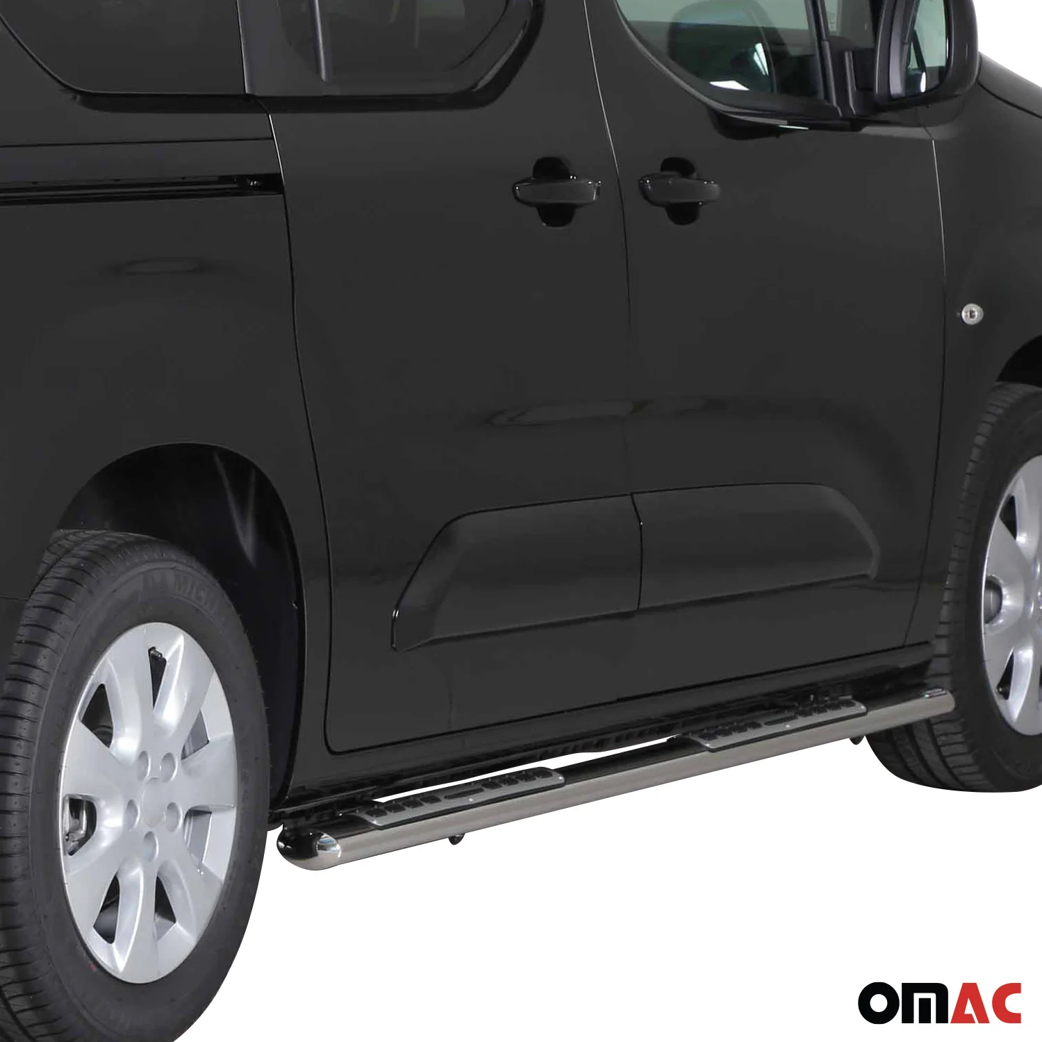 Edelstahl Seitenschweller Schwellerrohre für Opel Combo 2019-2026 Kurzer Silber - Image 2