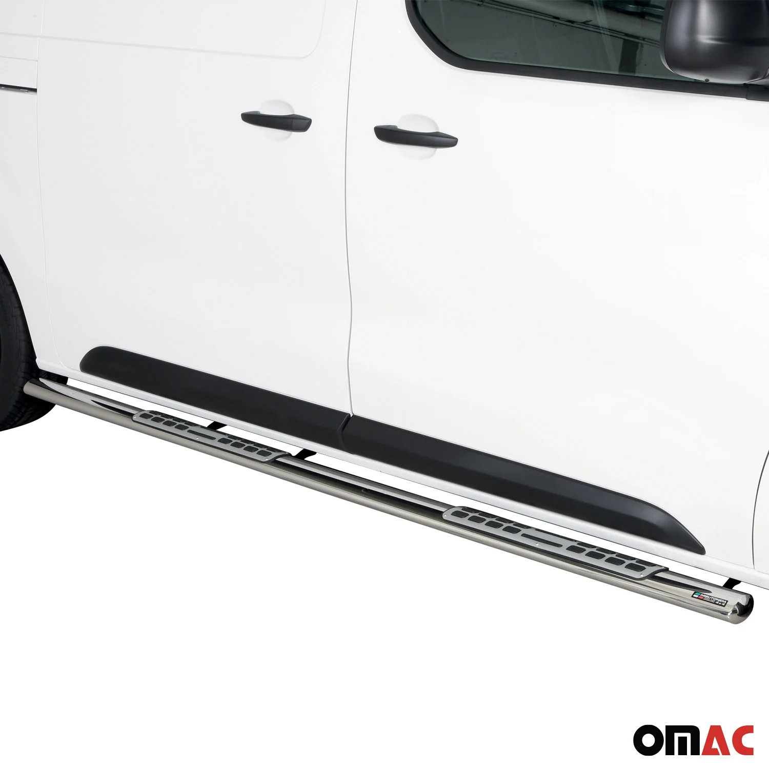 Edelstahl Seitenschweller Schwellerrohre für Opel Vivaro 2019-2026 L2 Mitte Grau - Image 2