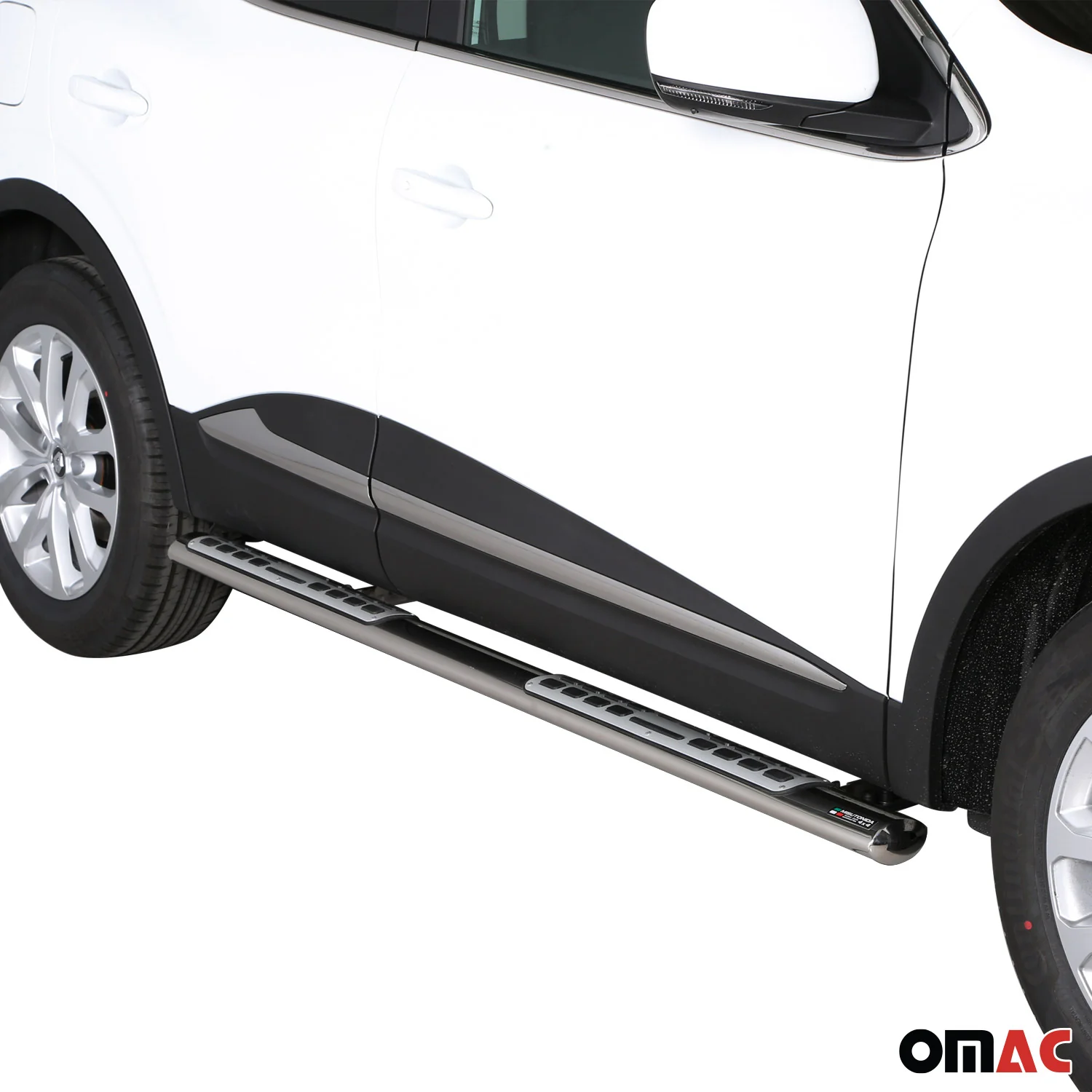 Edelstahl Seitenschweller Schwellerrohre für Renault Kadjar 2015-2018 Silber - Image 2