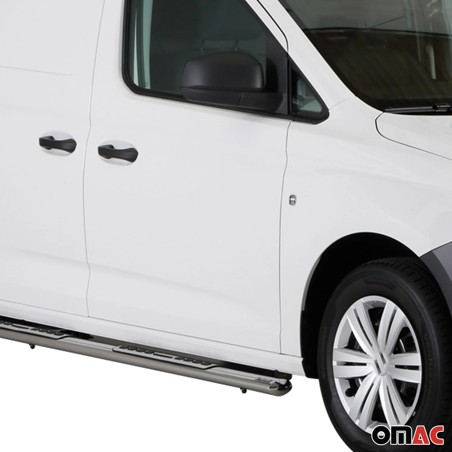 Edelstahl Seitenschweller Schwellerrohre für VW Caddy 2020-2026 Edelstahl Silber - Image 3