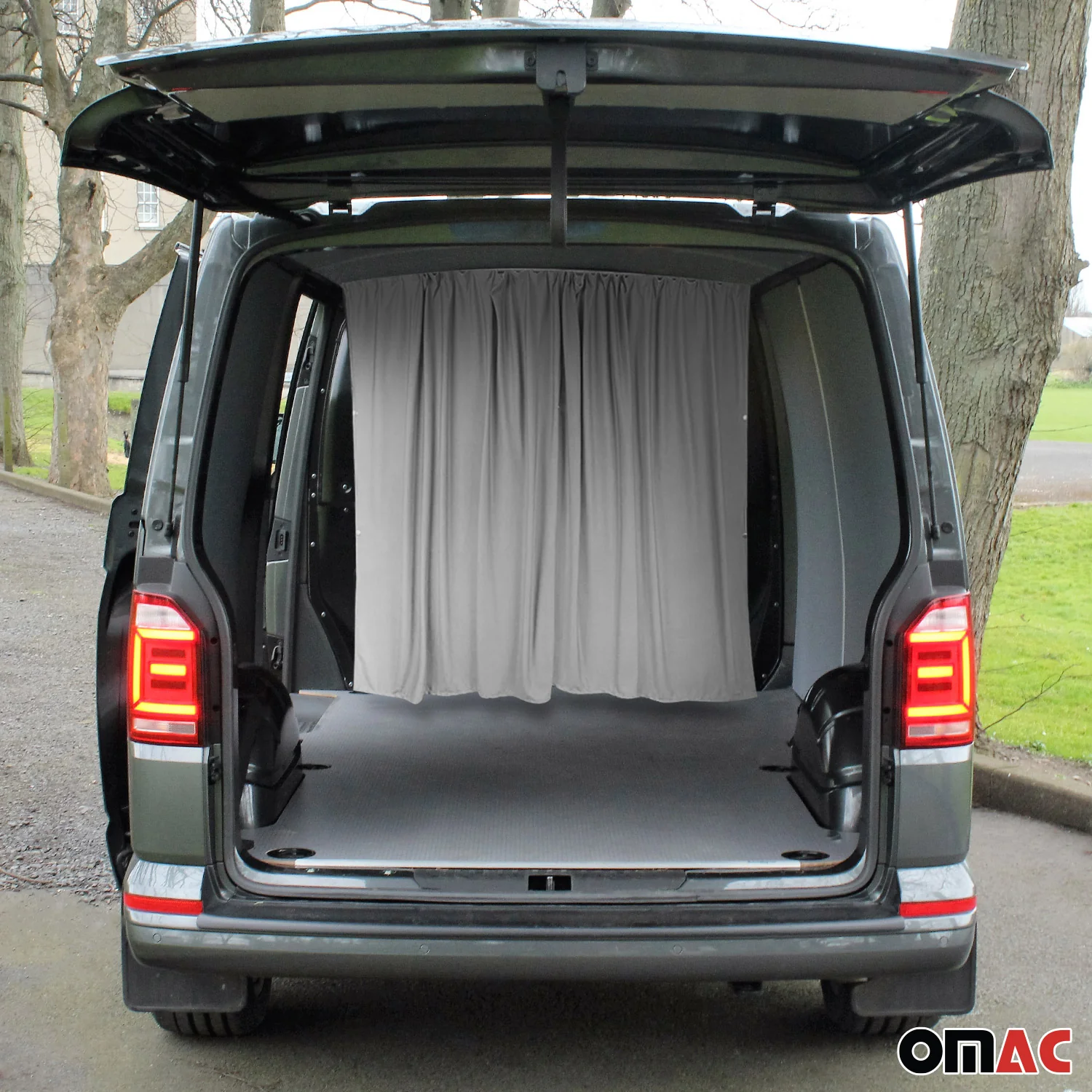 Maß Gardinen für Nissan Townstar Fahrerhaus Abtrennung Sonnenschutz Grau - Image 2