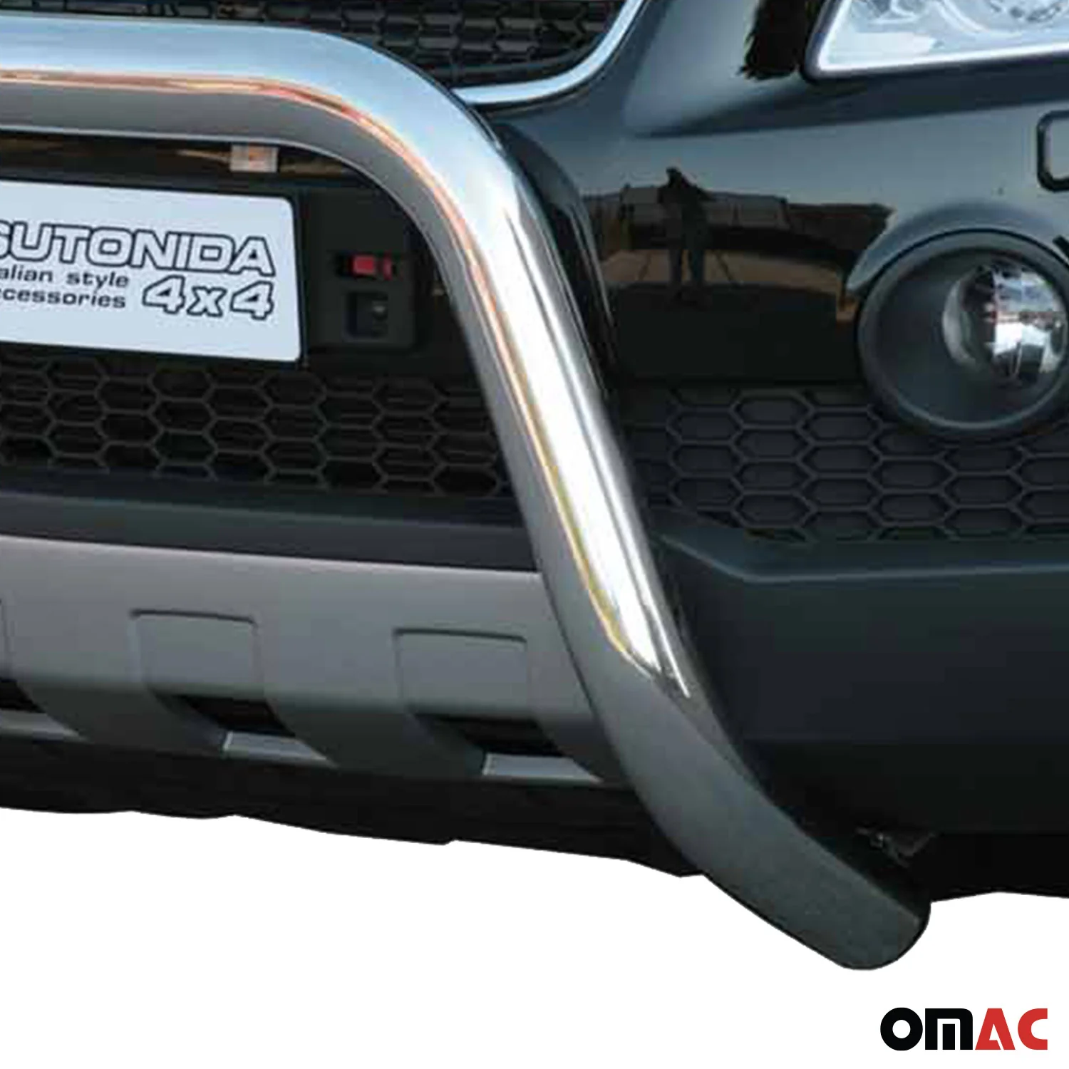 Frontbügel Frontschutzbügel für Chevrolet Captiva 2006-2010 ø76mm Stahl Silber - Image 3