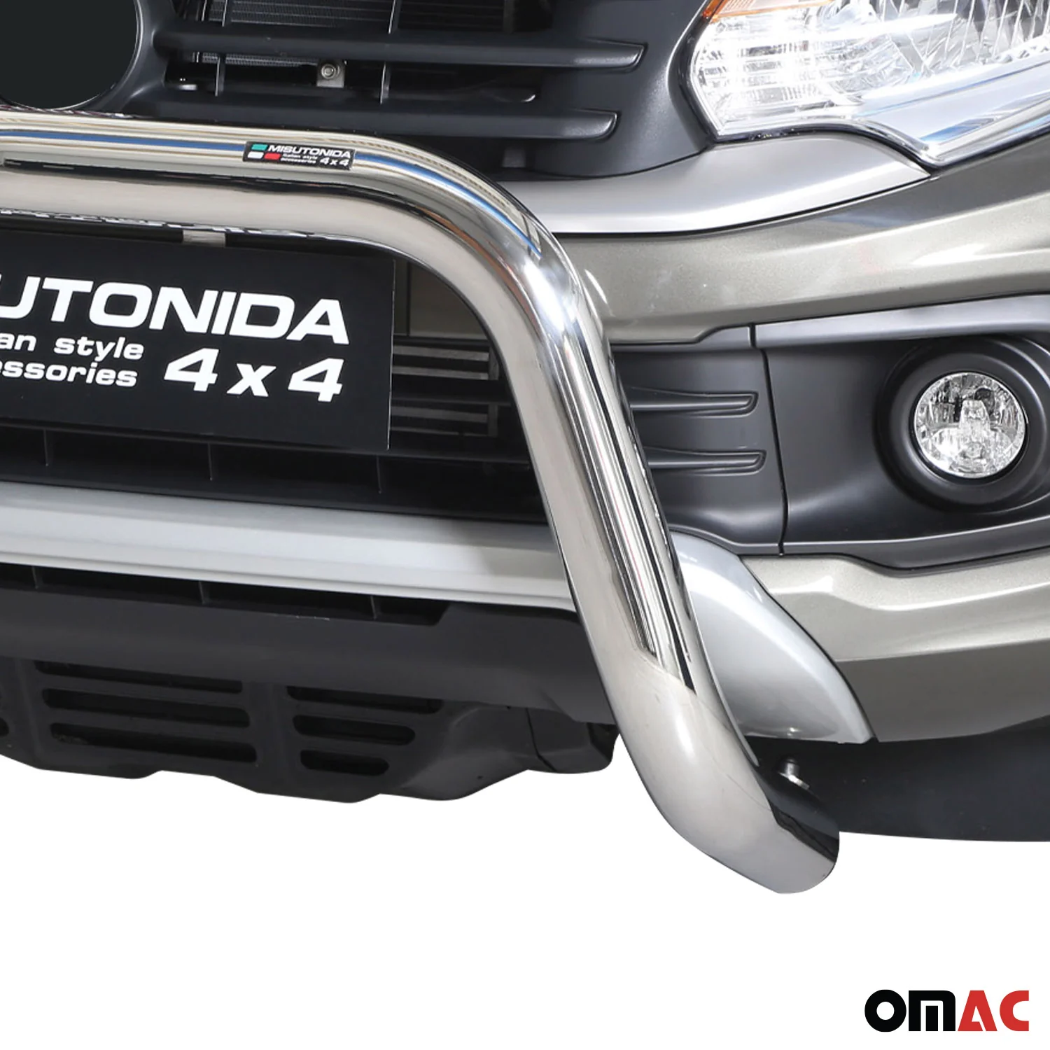Frontbügel Frontschutzbügel für Fiat Fullback 2016-2019 ø76mm Stahl Silber - Image 3