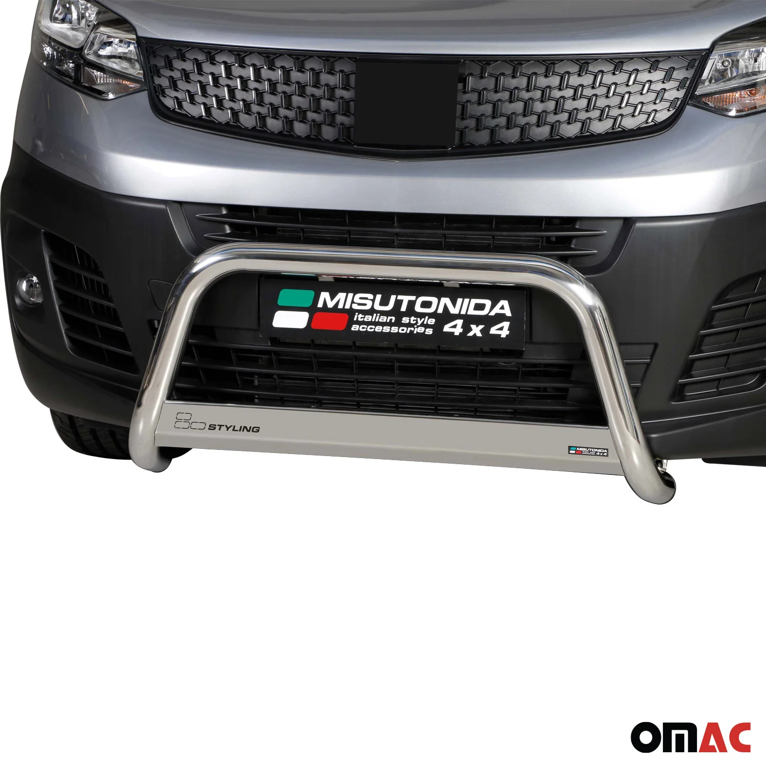 Frontbügel Frontschutzbügel für Fiat Scudo 2022-2026 ø63mm Stahl Silber Schutz - Image 2
