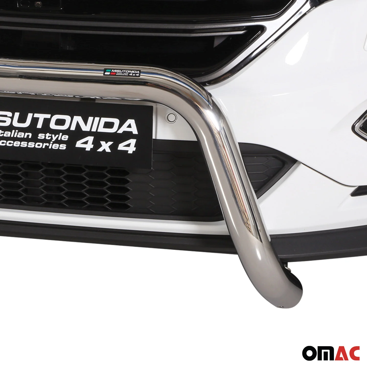 Frontbügel Frontschutzbügel für Ford Edge 2014-2018 ø76mm Stahl Silber Schutz - Image 3