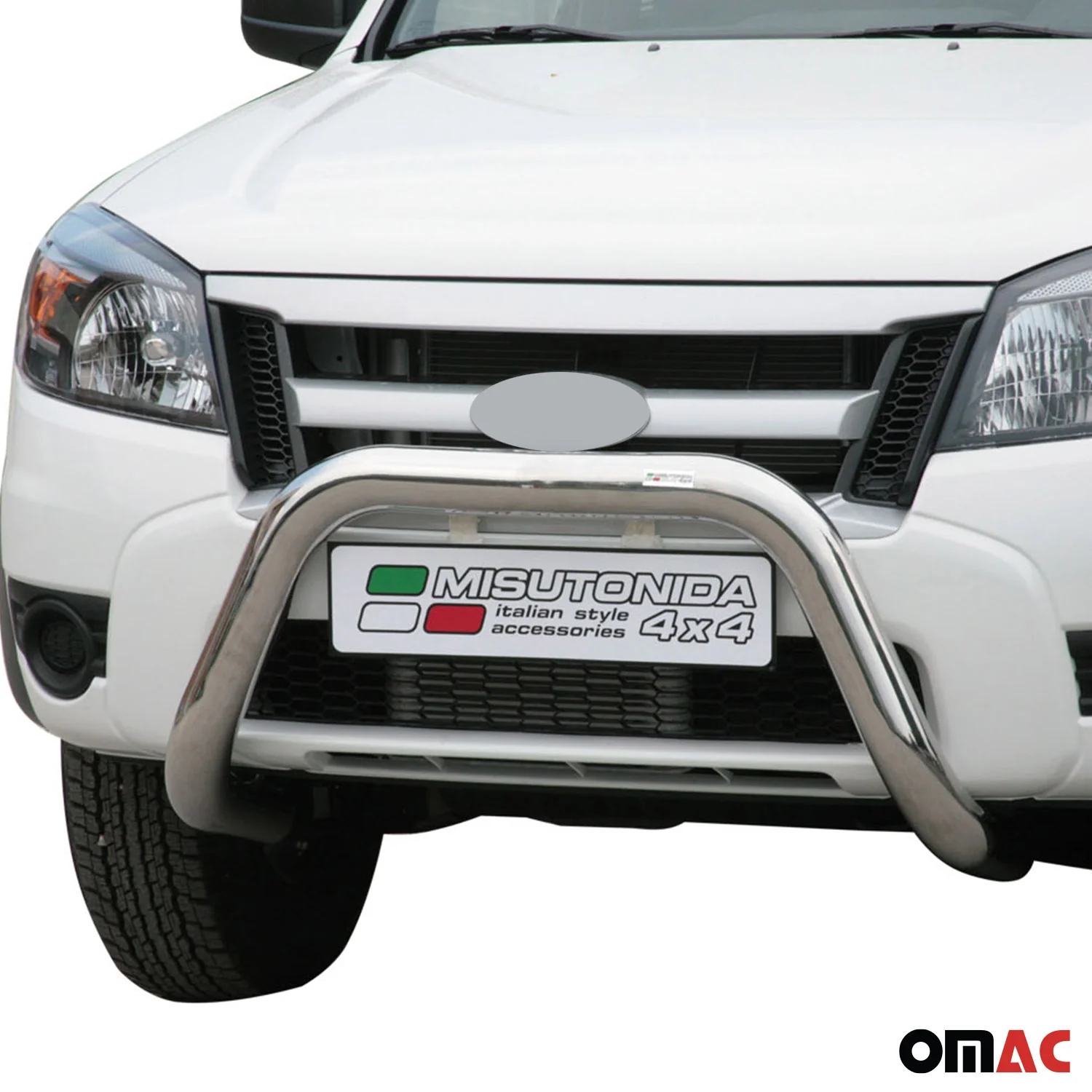 Frontbügel Frontschutzbügel für Ford Ranger 2009-2011 ø76mm Stahl Silber Schutz - Image 2