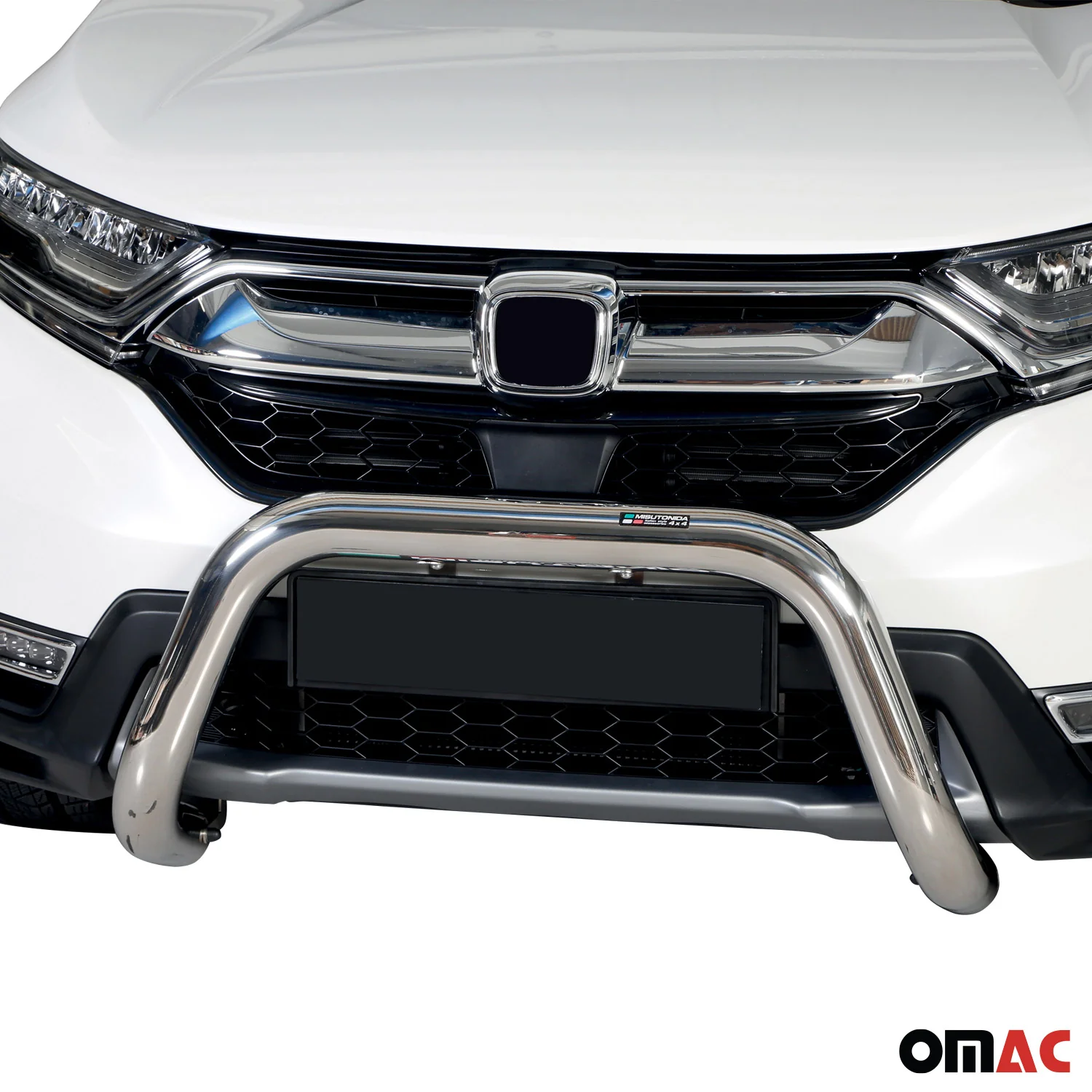 Frontbügel Frontschutzbügel für Honda CR-V VH 2017-2022 ø76mm Stahl Silber - Image 2