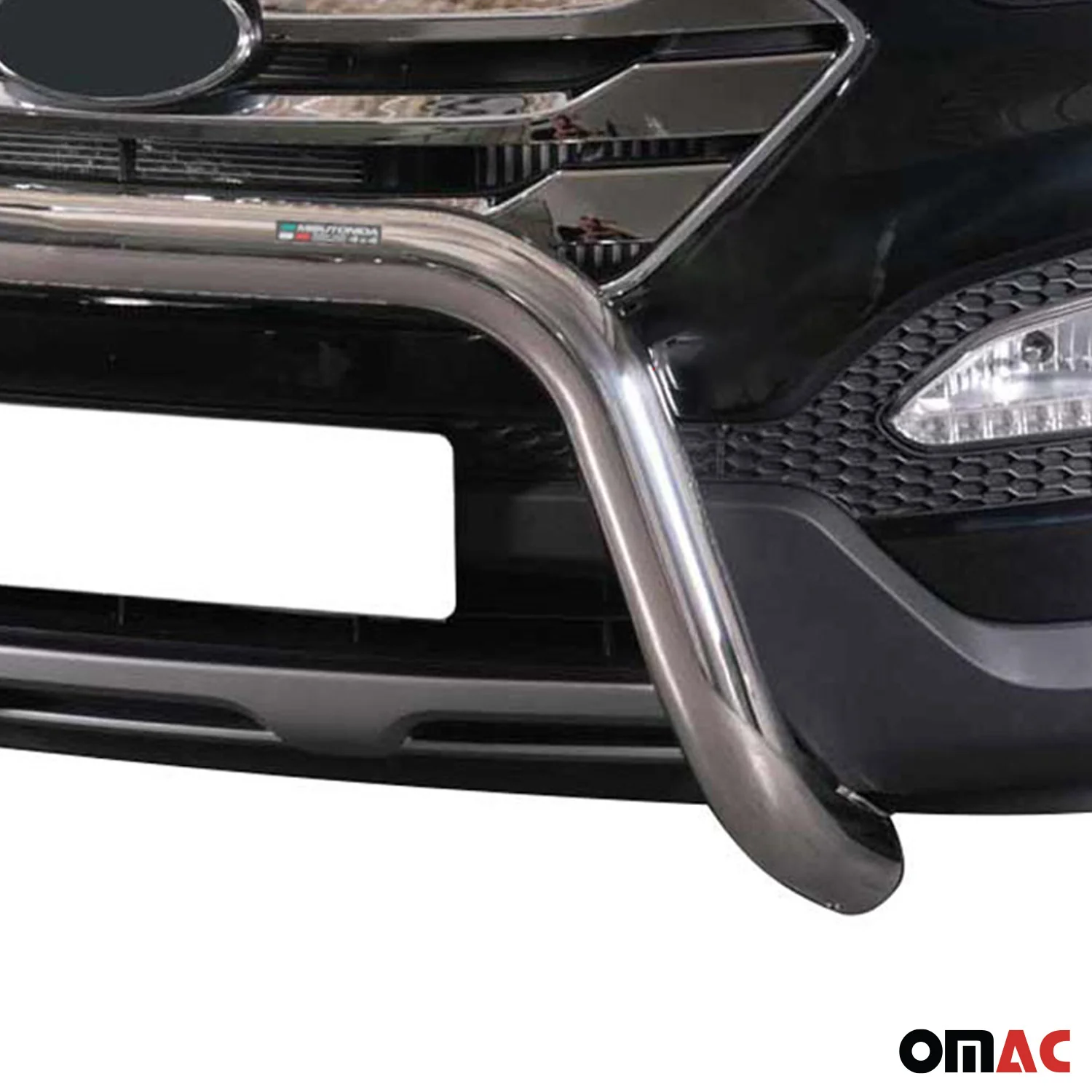 Frontbügel Frontschutzbügel für Hyundai Santa Fe 2012-2015 ø76mm Stahl Silber - Image 3