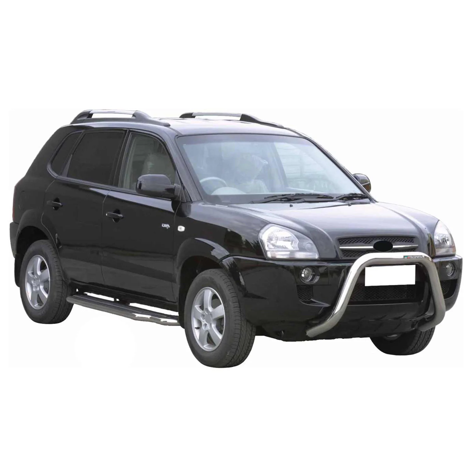 Frontbügel Frontschutzbügel für Hyundai Tucson 2004-2009 ø76mm Stahl Silber