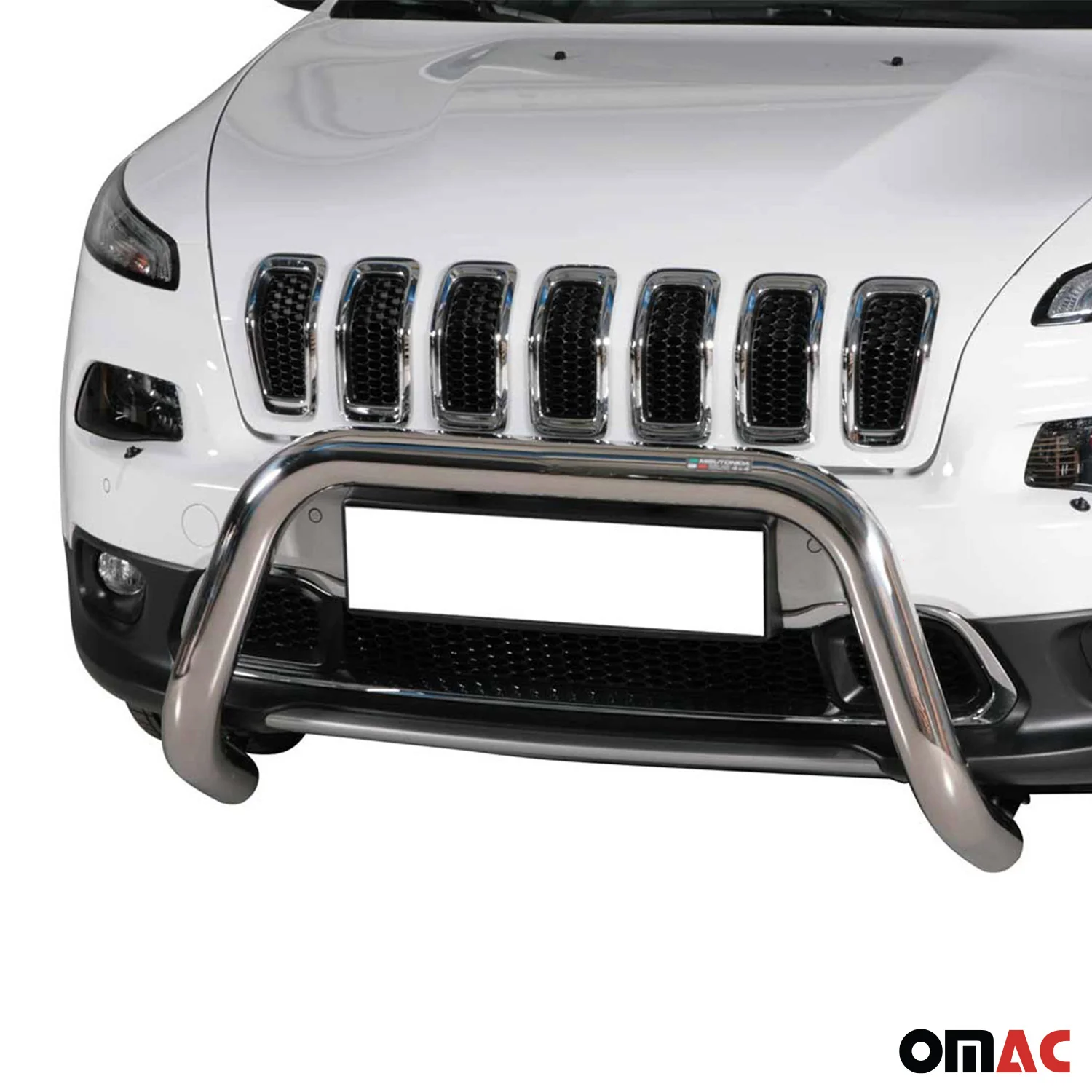 Frontbügel Frontschutzbügel für Jeep Cherokee 2013-2018 ø76mm Stahl Silber - Image 2