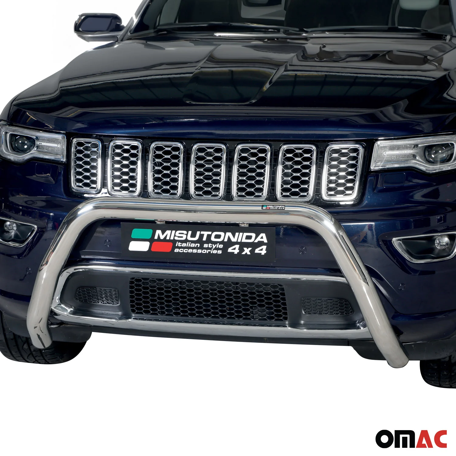 Frontbügel Frontschutzbügel für Jeep Grand Cherokee 2013-2017 ø76mm Stahl Silber - Image 2