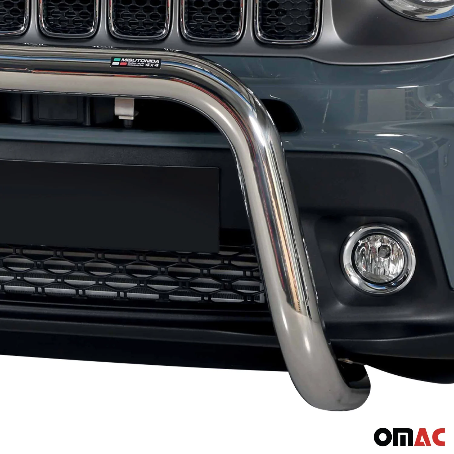 Frontbügel Frontschutzbügel für Jeep Renegade 2018-2022 ø76mm Stahl Silber - Image 3