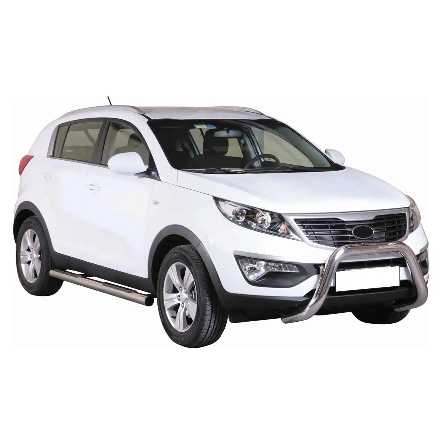 Frontbügel Frontschutzbügel für Kia Sportage 2010-2015 ø76mm Stahl Silber Schutz