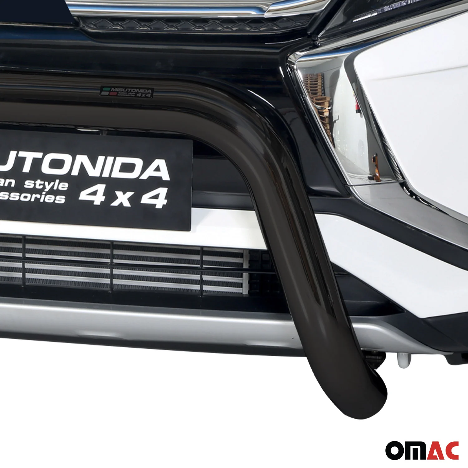 Frontbügel Frontschutzbügel für Mitsubishi Eclipse Cross 2018-2020 ø76 Schwarz - Image 3