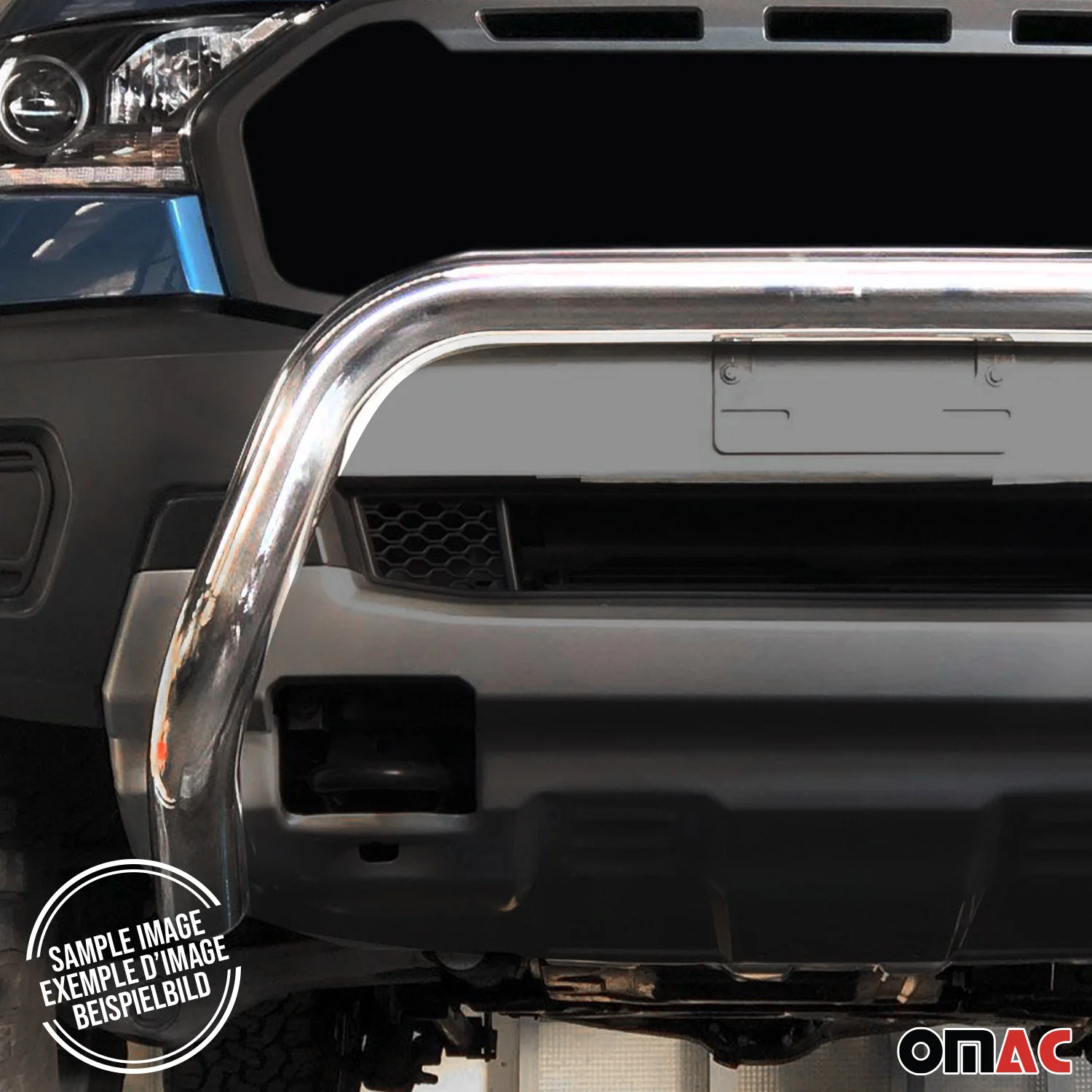 Frontbügel Frontschutzbügel für Mitsubishi L200 2015-2018 ø76mm Stahl Silber - Image 5