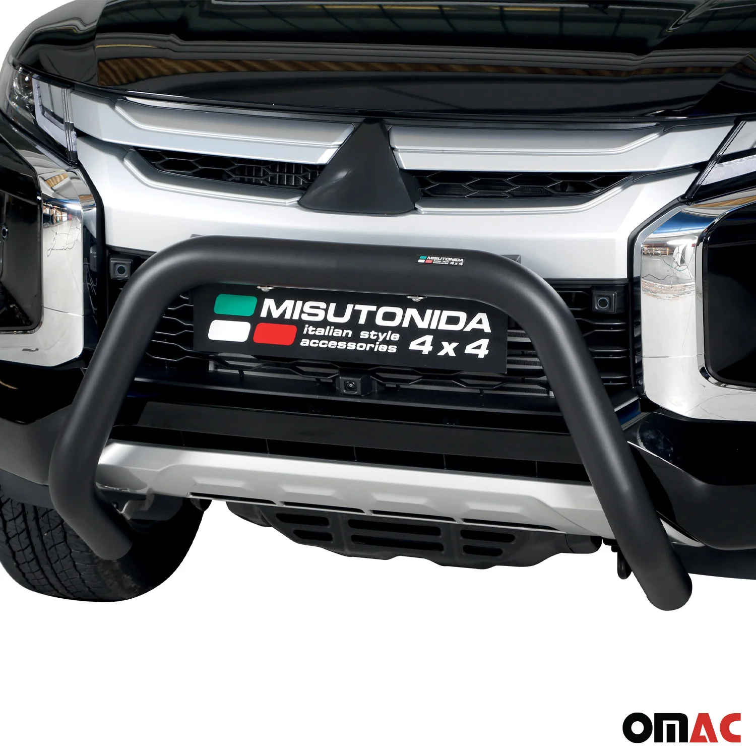 Frontbügel Frontschutzbügel für Mitsubishi L200 2019-2023 ø76mm Stahl Schwarz - Image 2