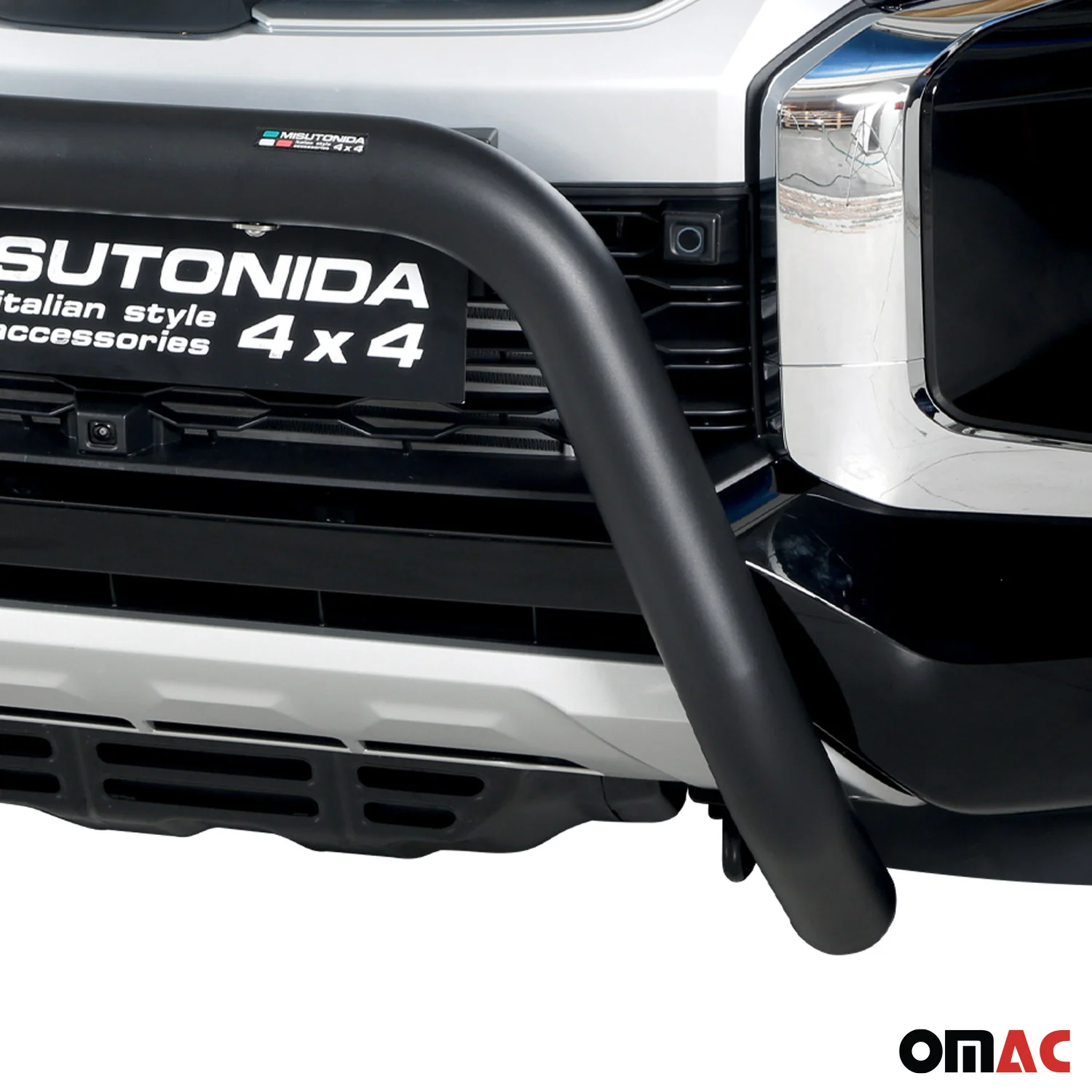 Frontbügel Frontschutzbügel für Mitsubishi L200 2019-2023 ø76mm Stahl Schwarz - Image 3