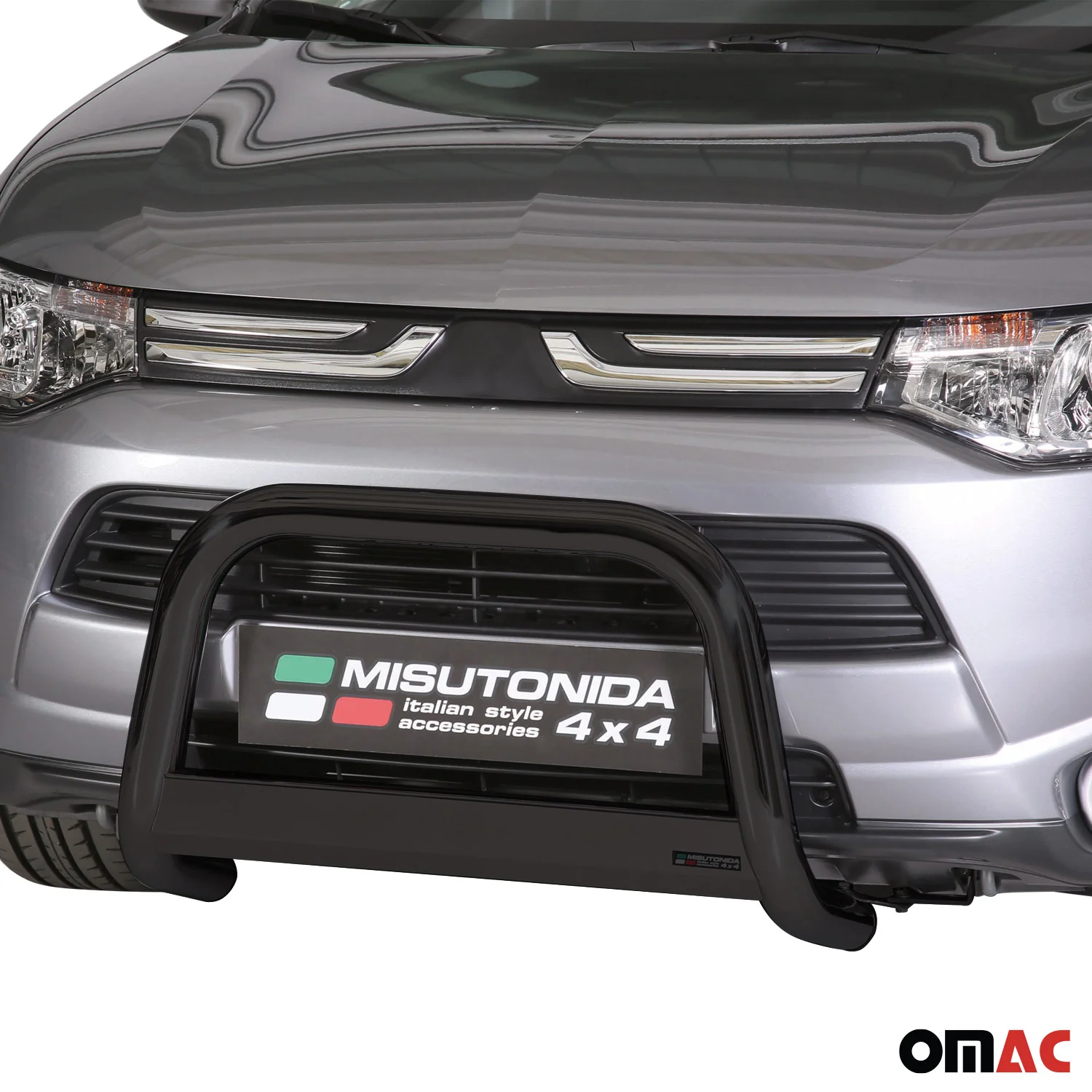 Frontbügel Frontschutzbügel für Mitsubishi Outlander 2013-2015 ø63 Stahl Schwarz - Image 2
