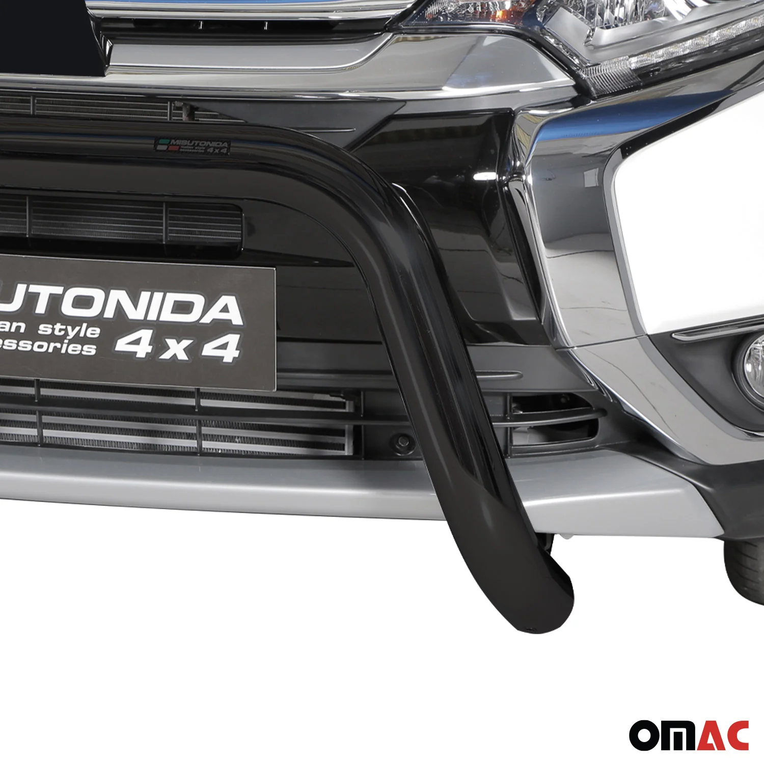 Frontbügel Frontschutzbügel für Mitsubishi Outlander PHEV 2015-2018 ø76 Schwarz - Image 3