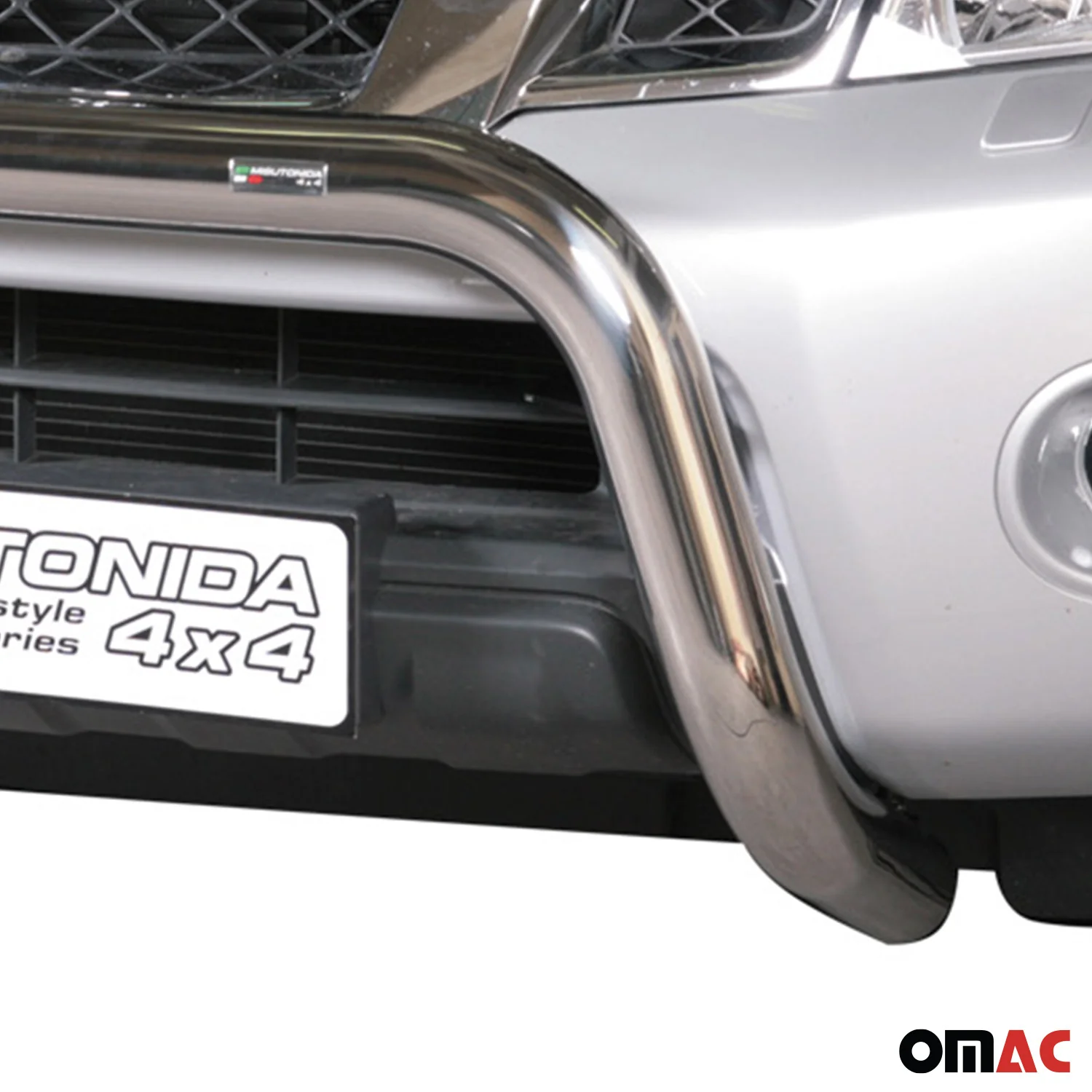 Frontbügel Frontschutzbügel für Nissan Navara 2010-2014 ø76mm Stahl Silber - Image 3
