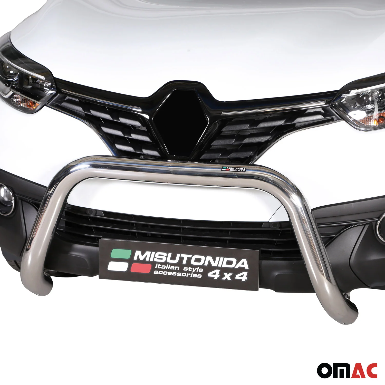 Frontbügel Frontschutzbügel für Renault Kadjar 2015-2018 ø76mm Stahl Silber - Image 2