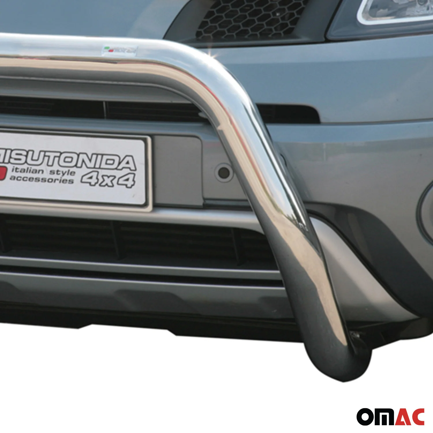 Frontbügel Frontschutzbügel für Renault Koleos 2008-2011 ø76mm Stahl Silber - Image 3