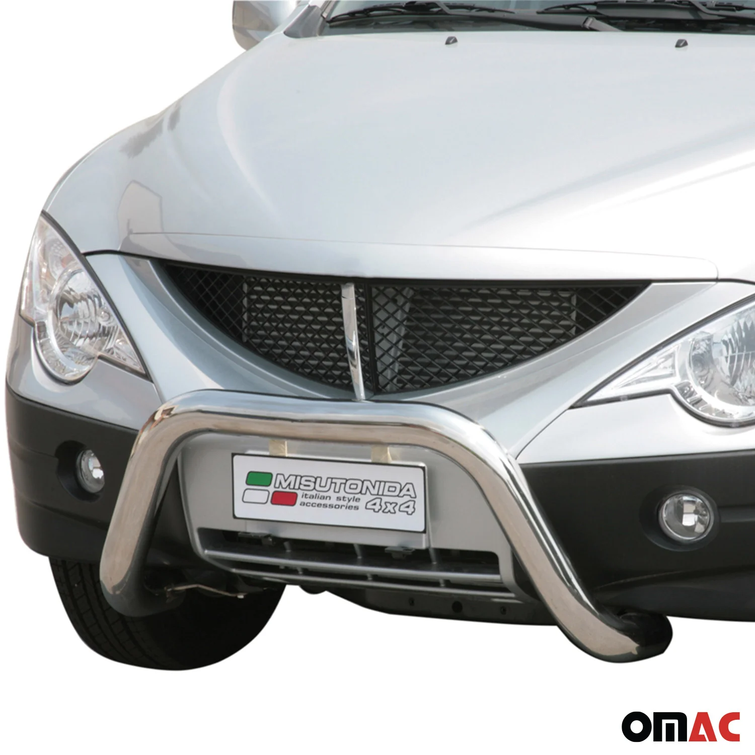 Frontbügel Frontschutzbügel für Ssangyong Actyon Sports 2007-2012 ø76 Stahl Grau - Image 2
