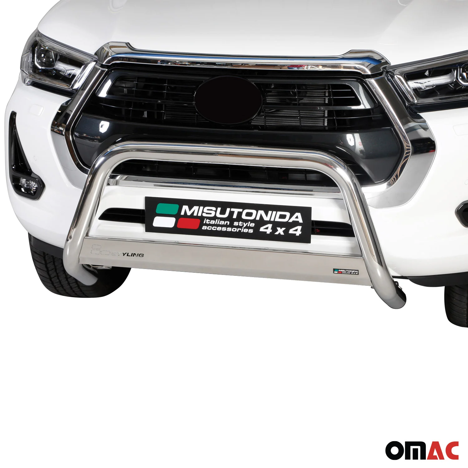 Frontbügel Frontschutzbügel für Toyota Hilux 2021-2026 ø63mm Stahl Silber Schutz - Image 2
