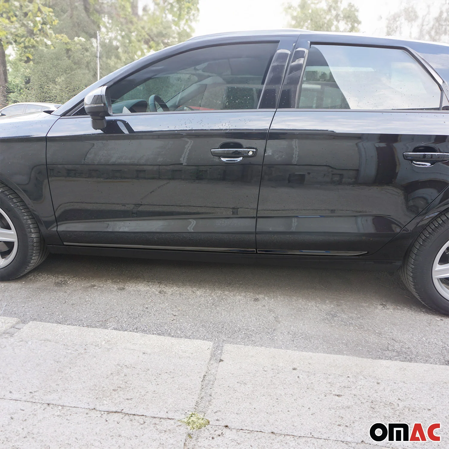 Seitentürleiste Türschutzleiste für Opel Meriva B 2010-2017 Chrom Dunkel 4x - Image 2