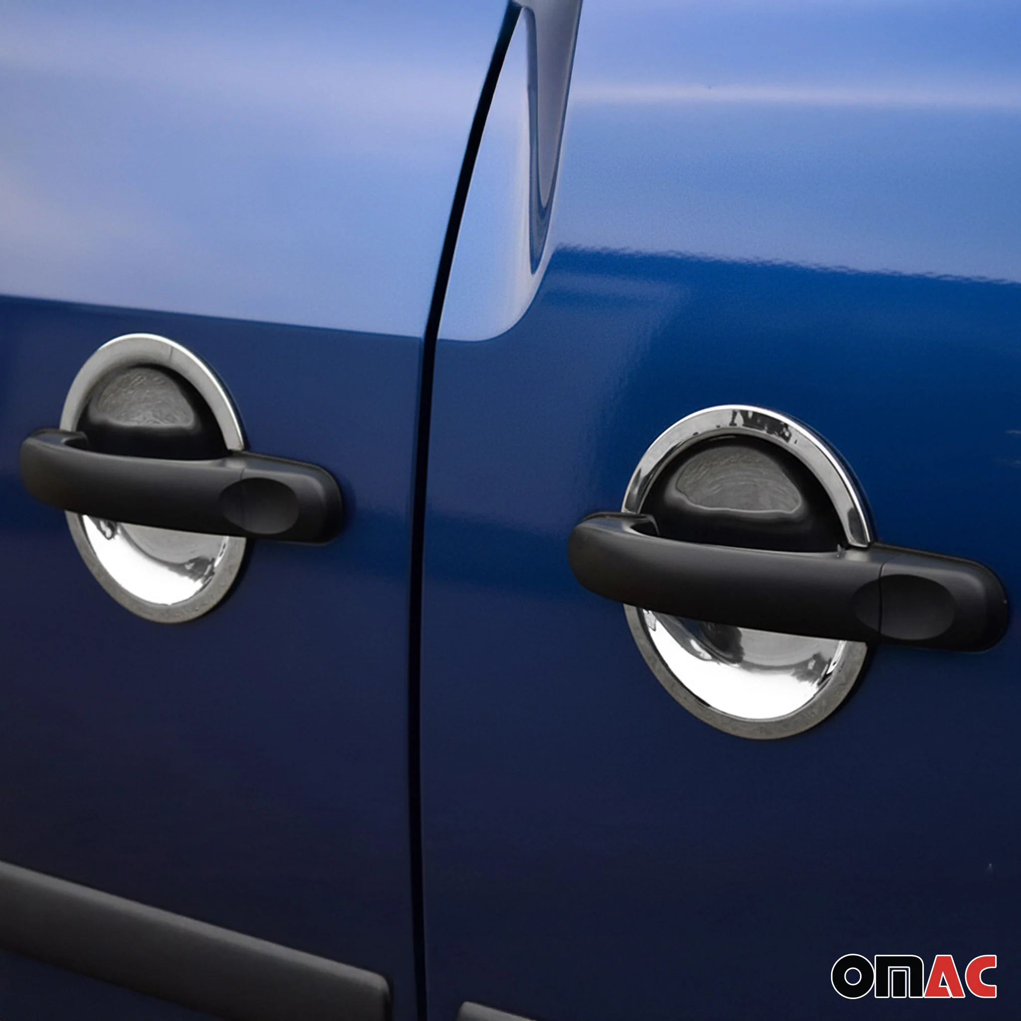 Türgriffschalen Türgriffmulden Für VW Caddy 2015-2020 Chrom Edelstahl 3 tlg - Image 2