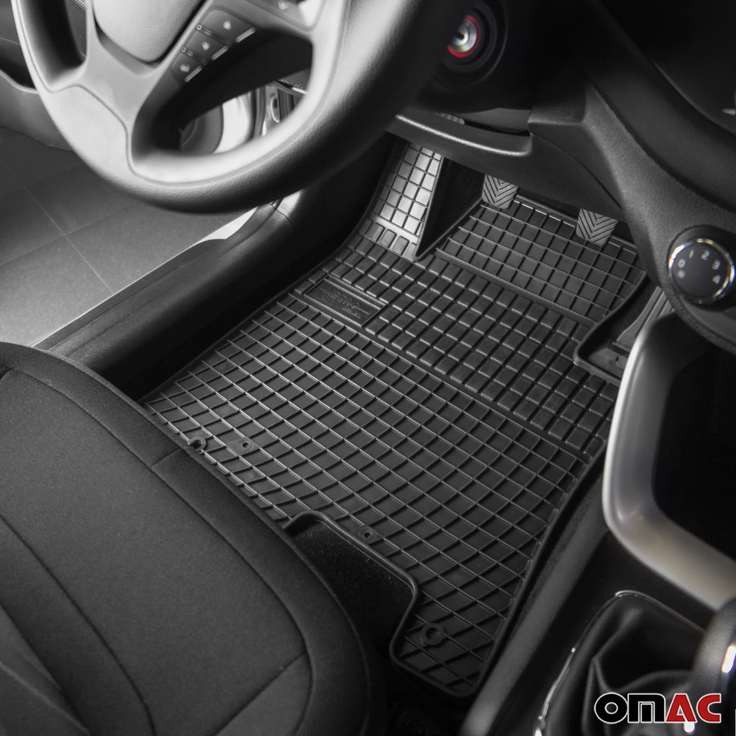 OMAC Gummi Fußmatten für BMW X5 2006-2013 Automatten Gummi Schwarz 4tlg - Image 4