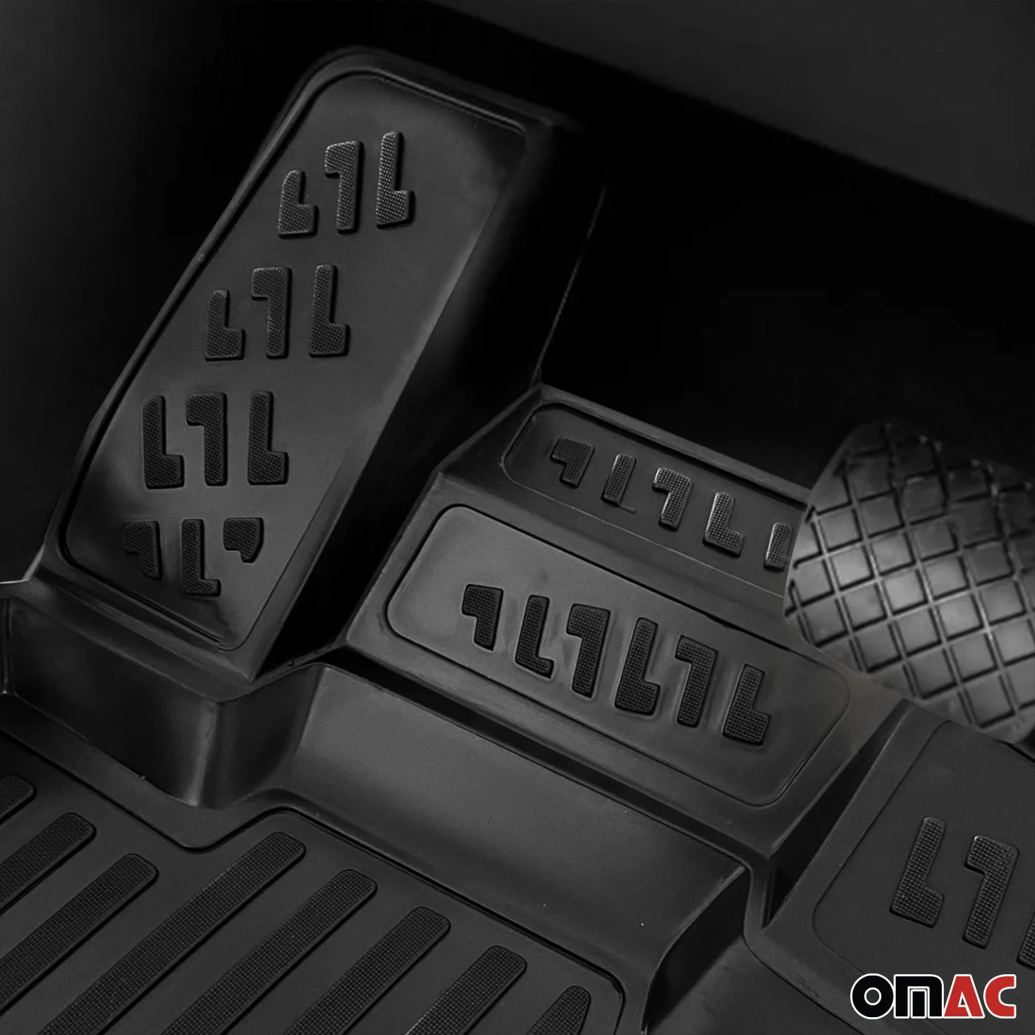 Fußmatten 3D Gummimatten für Renault Symbol Thalia Limo 2013-2020 TPE Schwarz 4x - Image 6