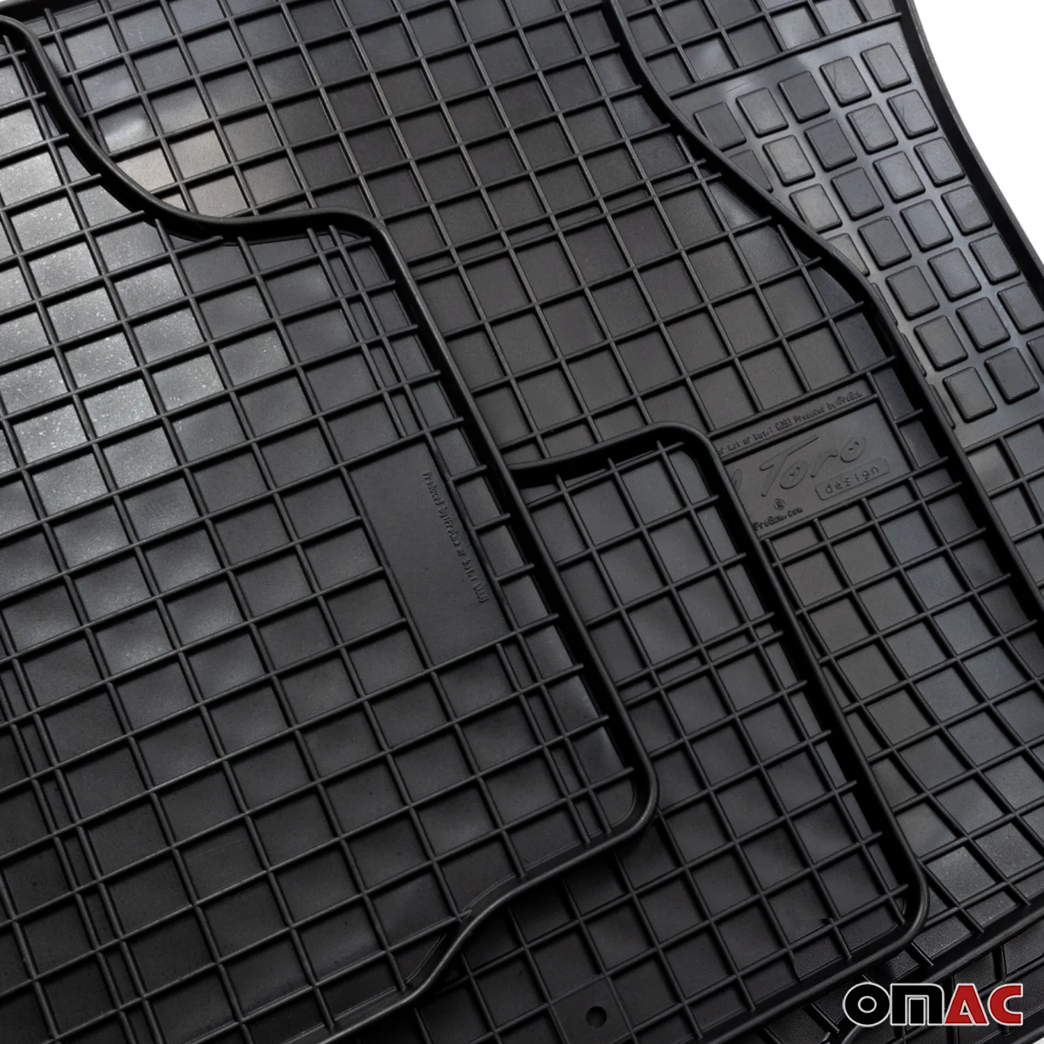 OMAC Gummi Fußmatten für VW Touran 2003-2010 Automatten Gummi Schwarz 4tlg - Image 5