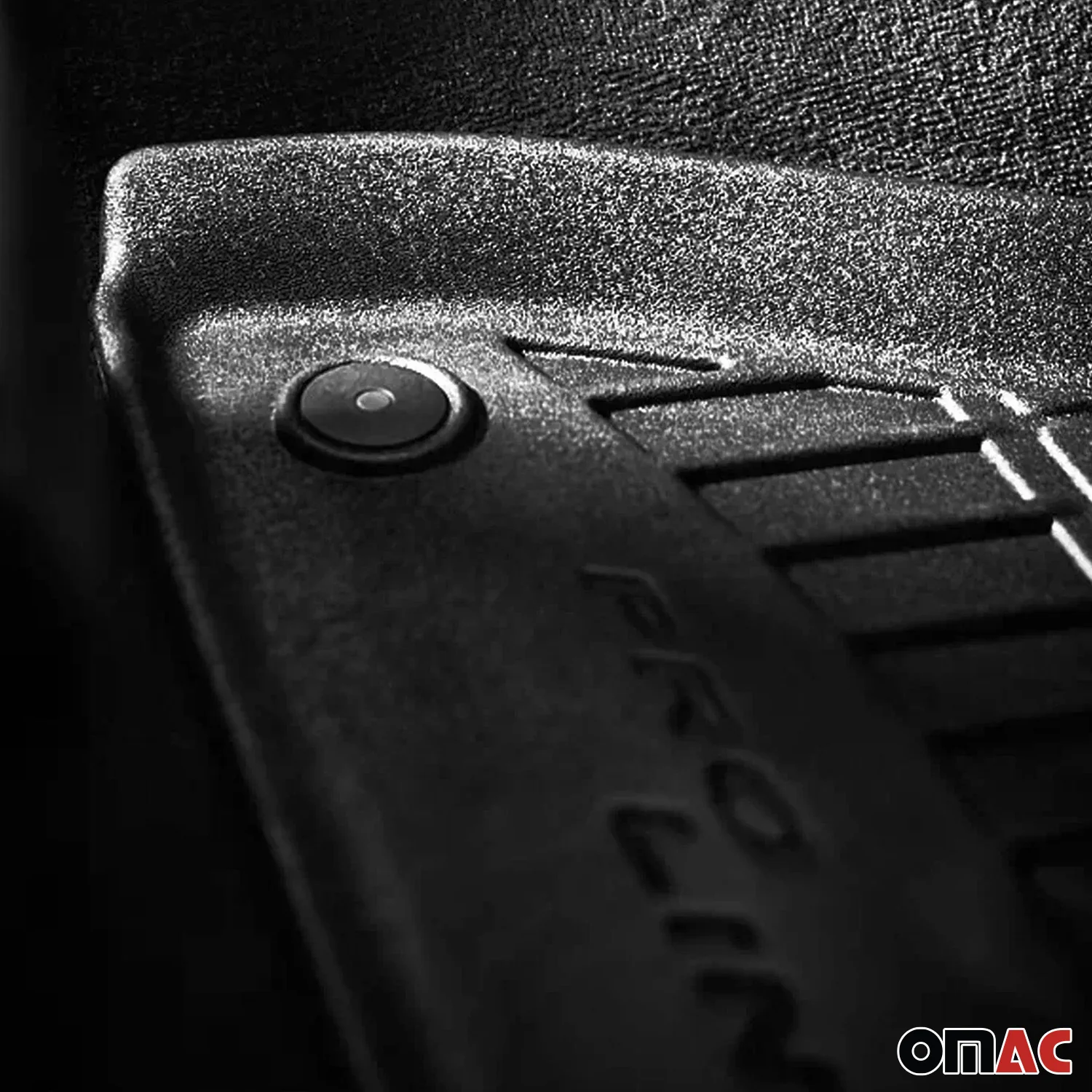 OMAC Gummi Fußmatten für BMW 7er E65 E66 E67 2001-2009 Premium Gummi Schwarz 4x - Image 7