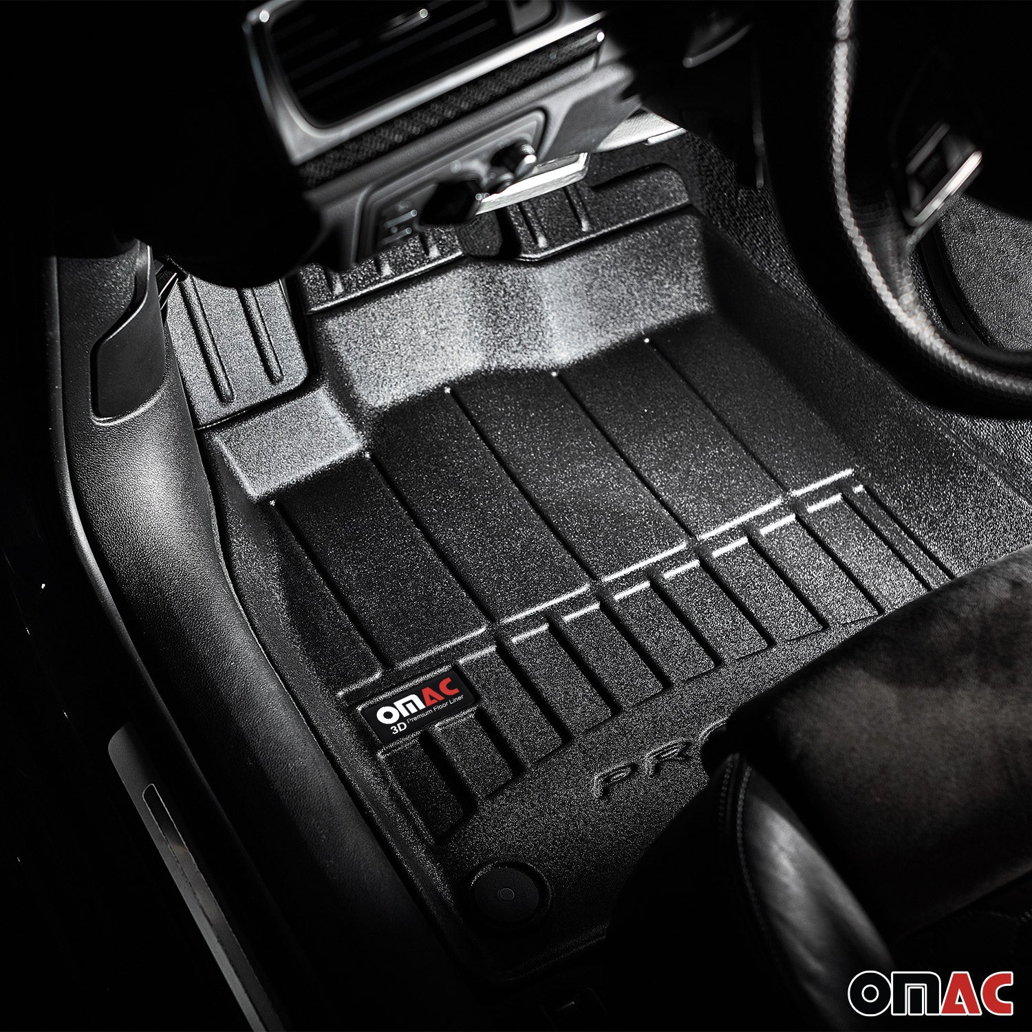 OMAC Gummi Fußmatten für BMW X5 G05 2019-2026 Premium TPE Automatten Schwarz 3x - Image 4