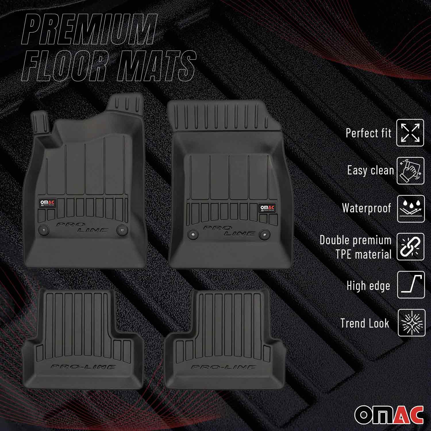 OMAC Gummi Fußmatten für Chevrolet Cruze 2009-2024 Premium TPE Automatten 4tlg - Image 2